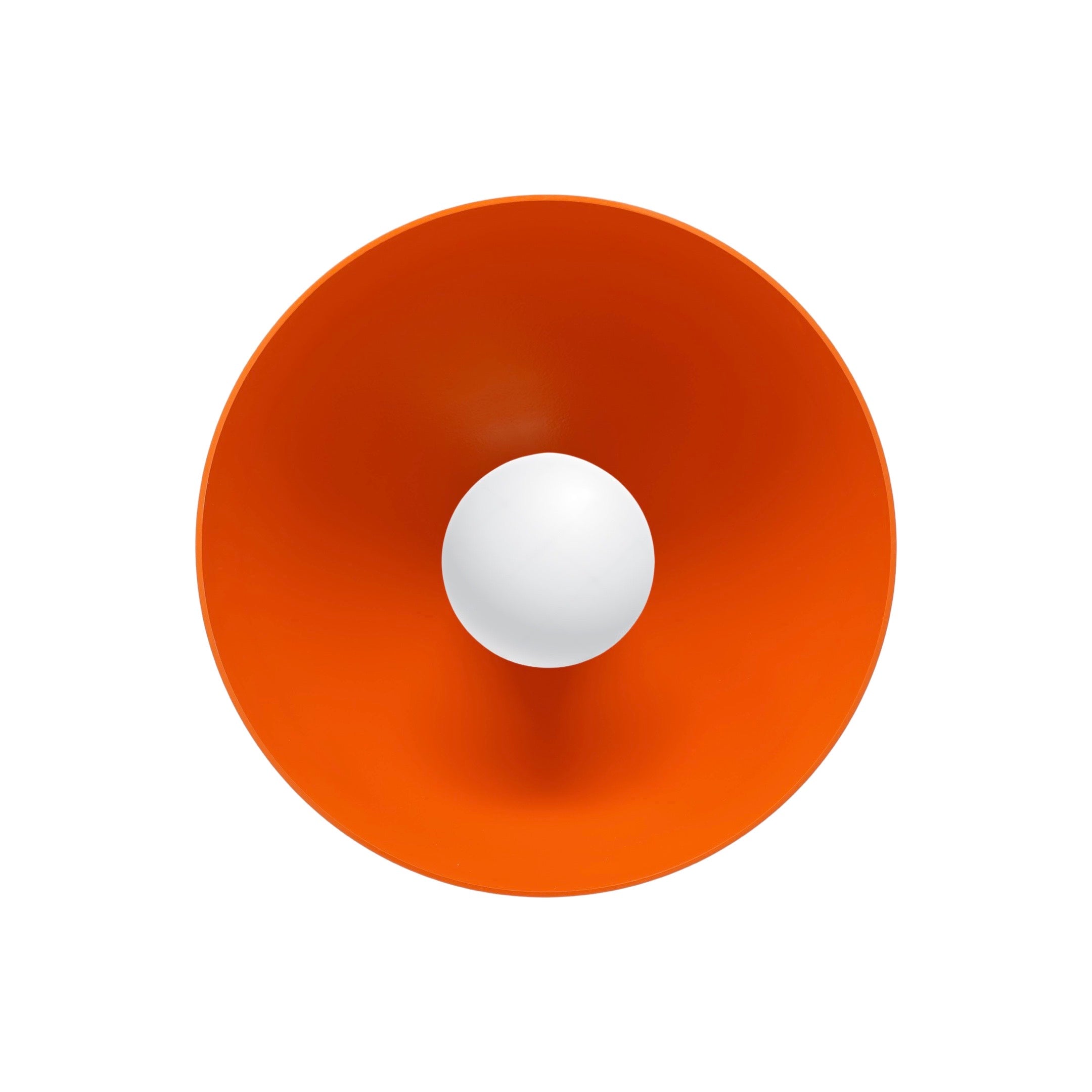 orange color Hemi flush mount 10" Dutton Brown lighting