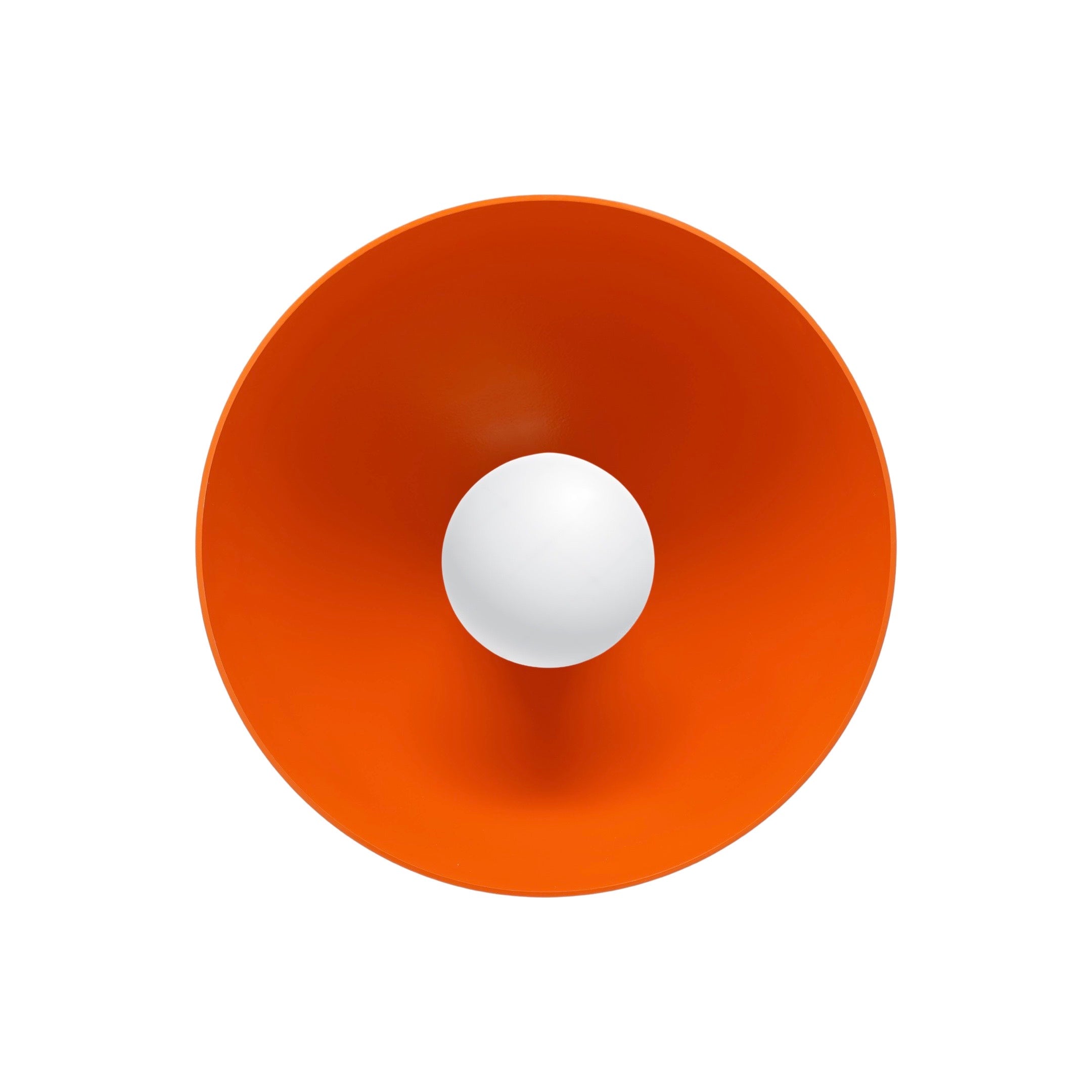 orange  color Hemi flush mount 10" Dutton Brown lighting
