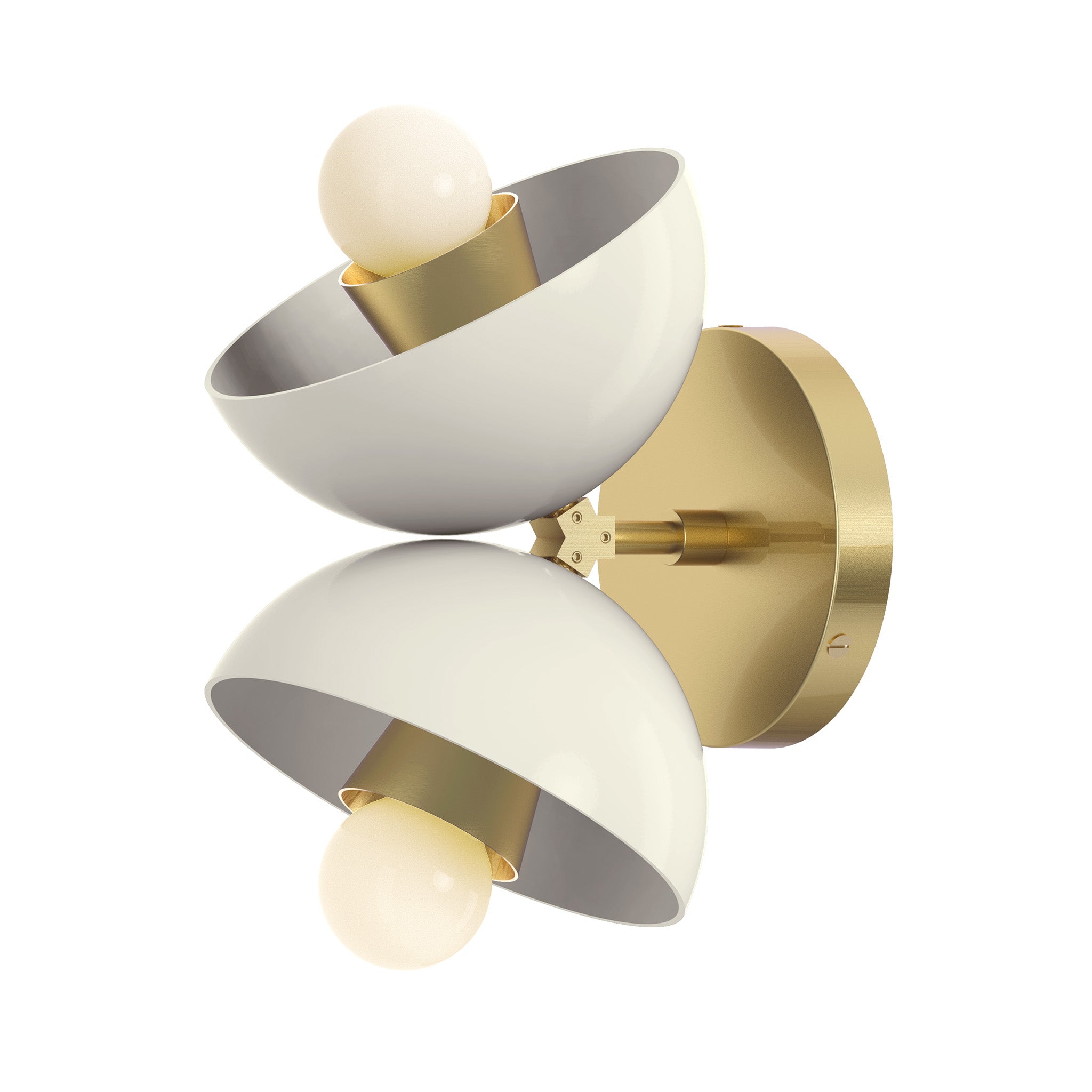 brass bone color beso sconce dutton brown lighting
