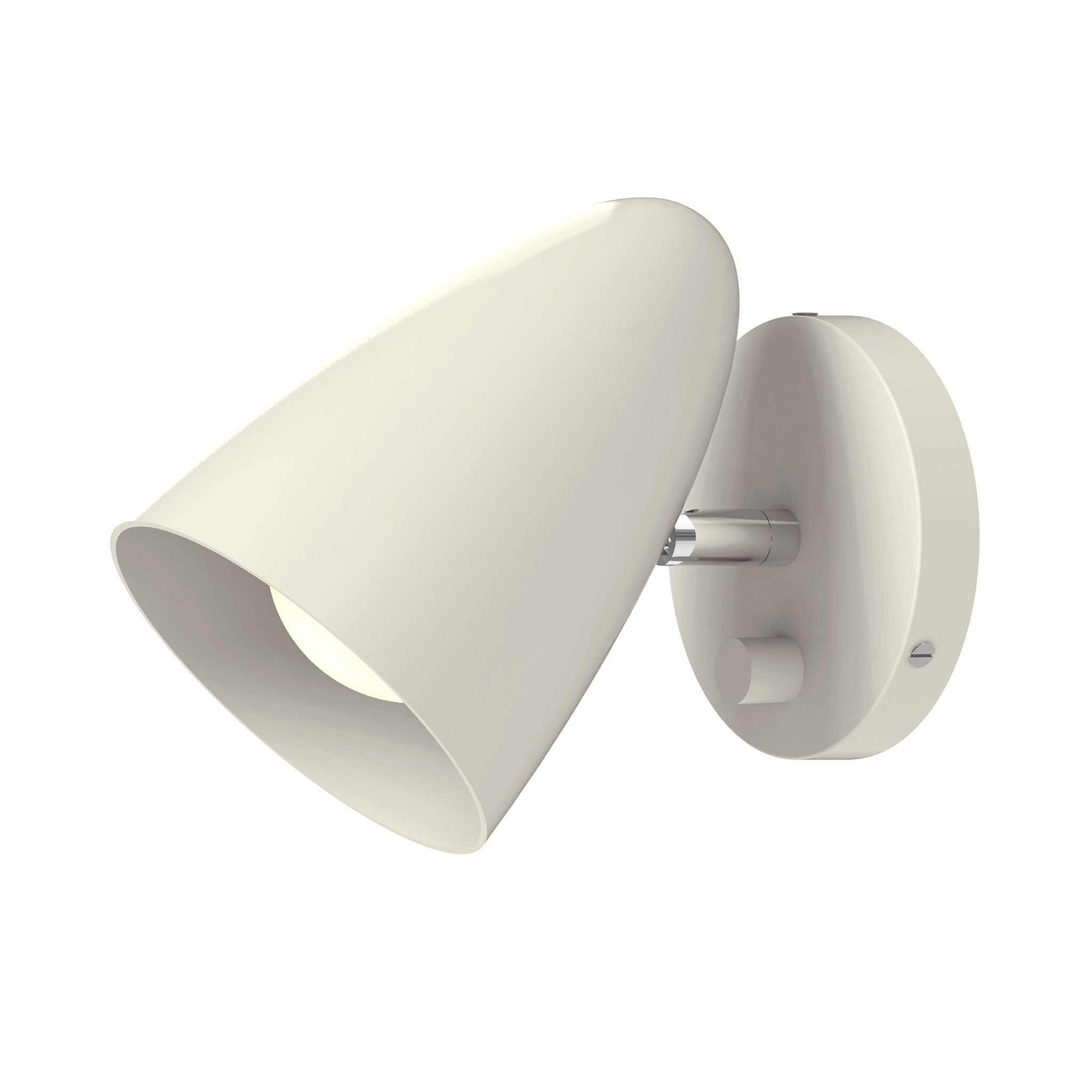 nickel bone color boom sconce - no arm dutton brown lighting