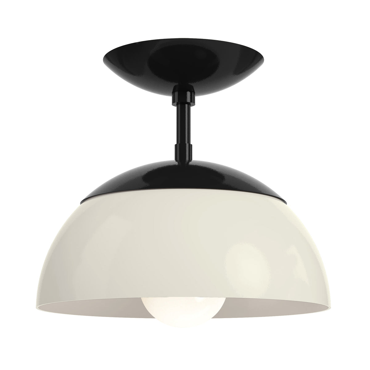 black bone color cadbury flush mount 10" dutton brown lighting