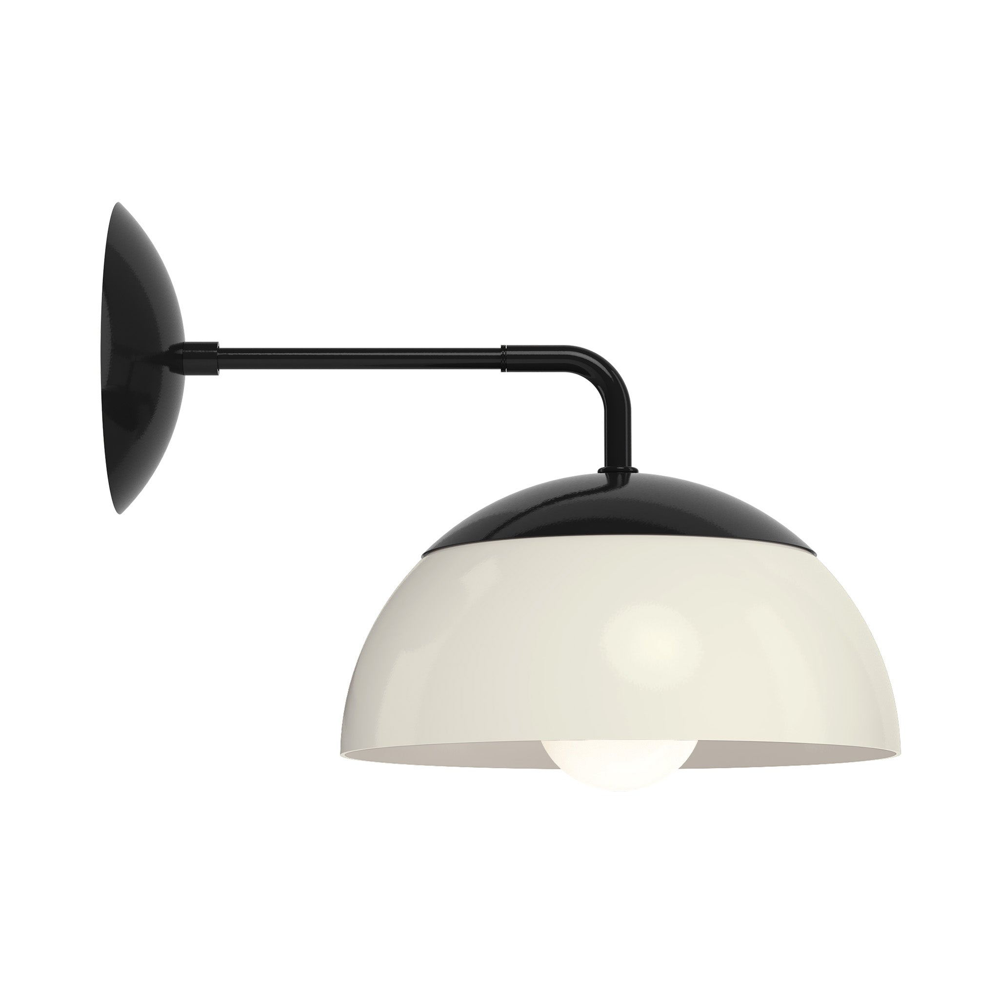 black bone color cadbury sconce 10" dutton brown lighting