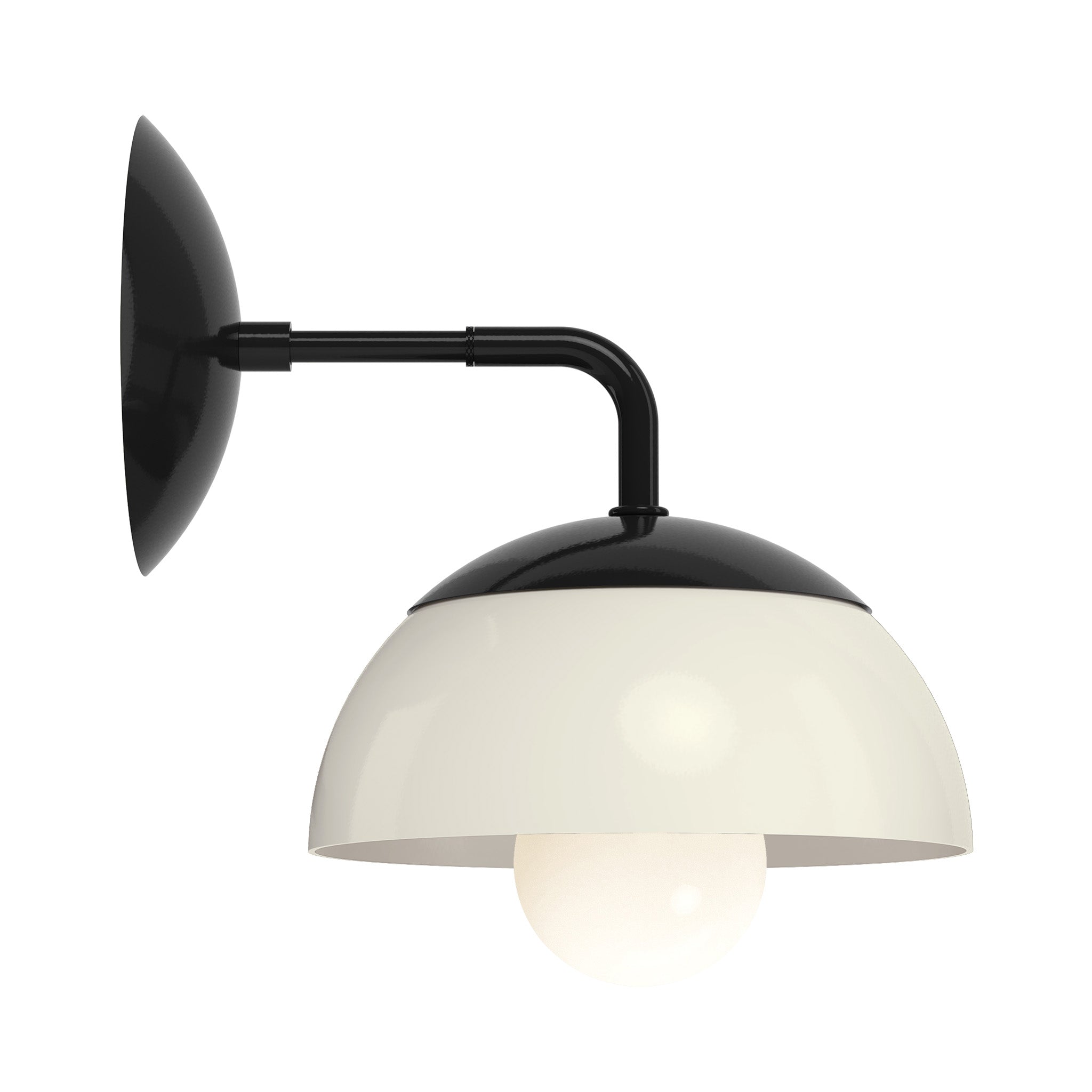 black bone color cadbury sconce 8" dutton brown lighting
