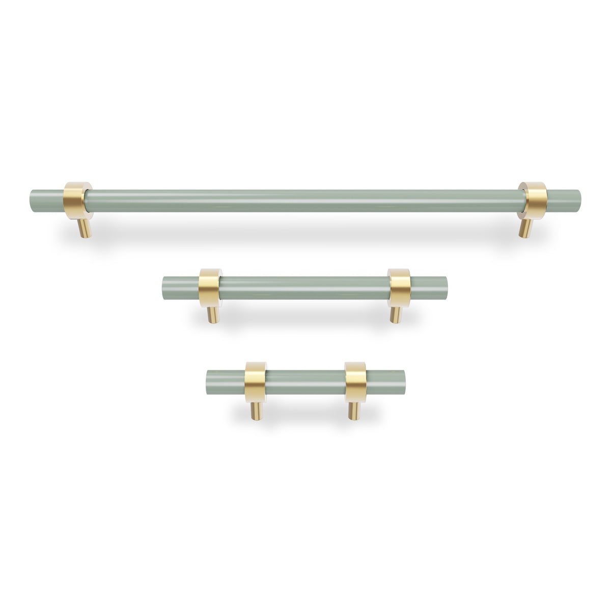 Brass and spa color Caliber pull Dutton Brown hardware
