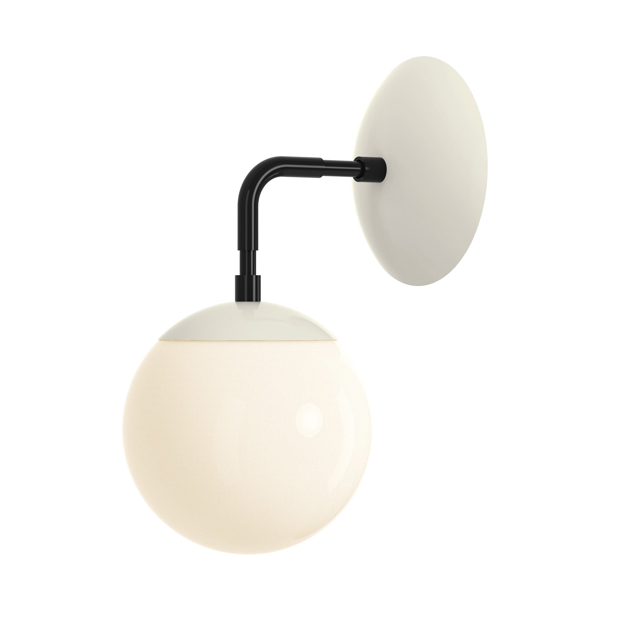 black bone color cap sconce 6" dutton brown lighting