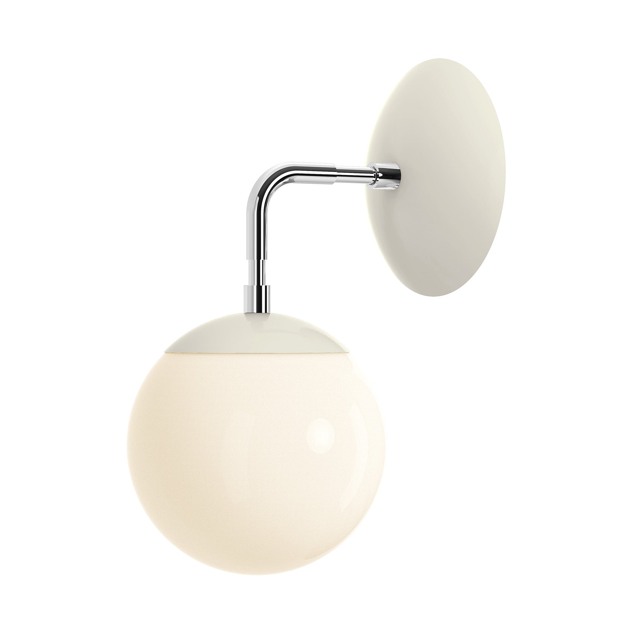 nickel bone color cap sconce 6" dutton brown lighting