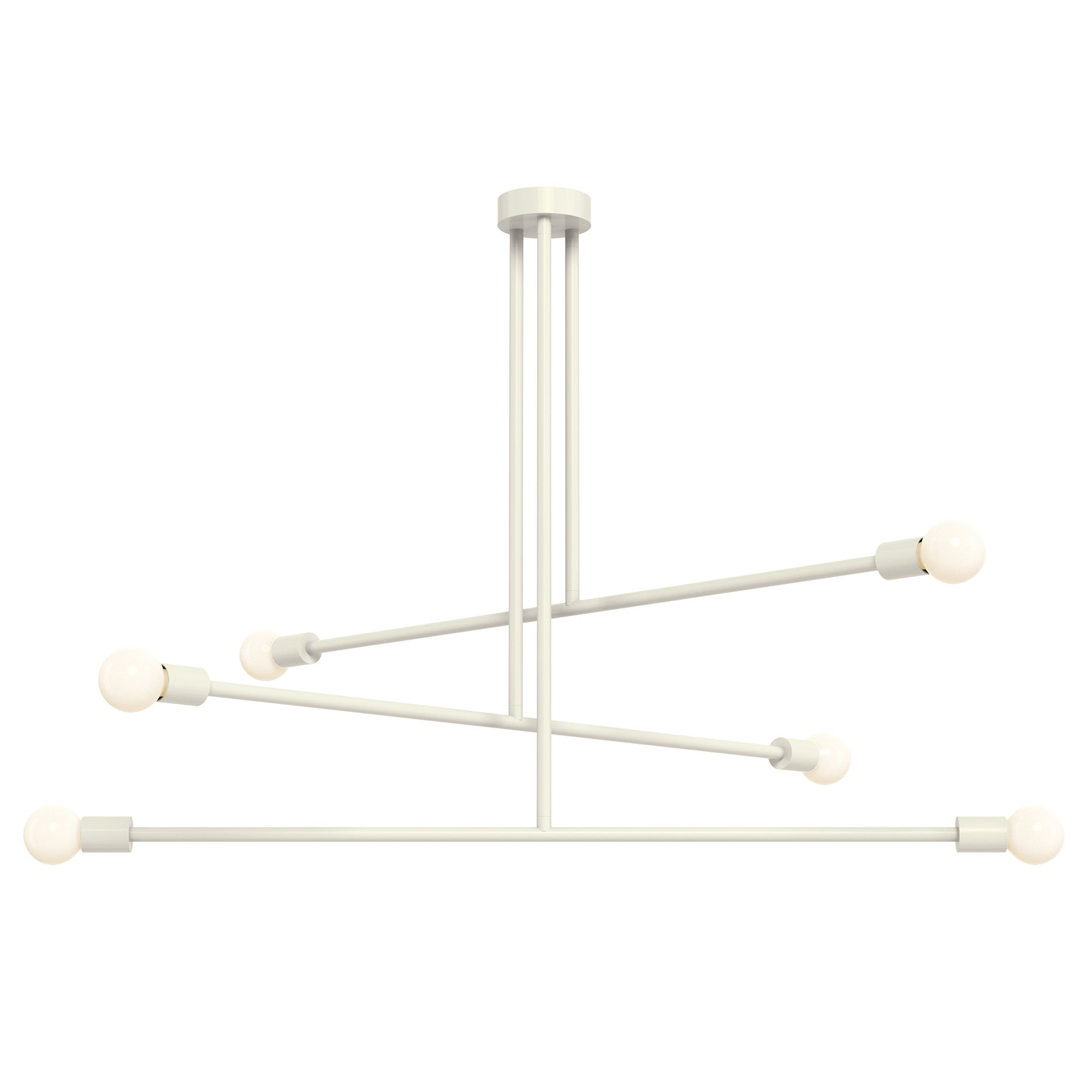 bone color commander chandelier 47" dutton brown lighting