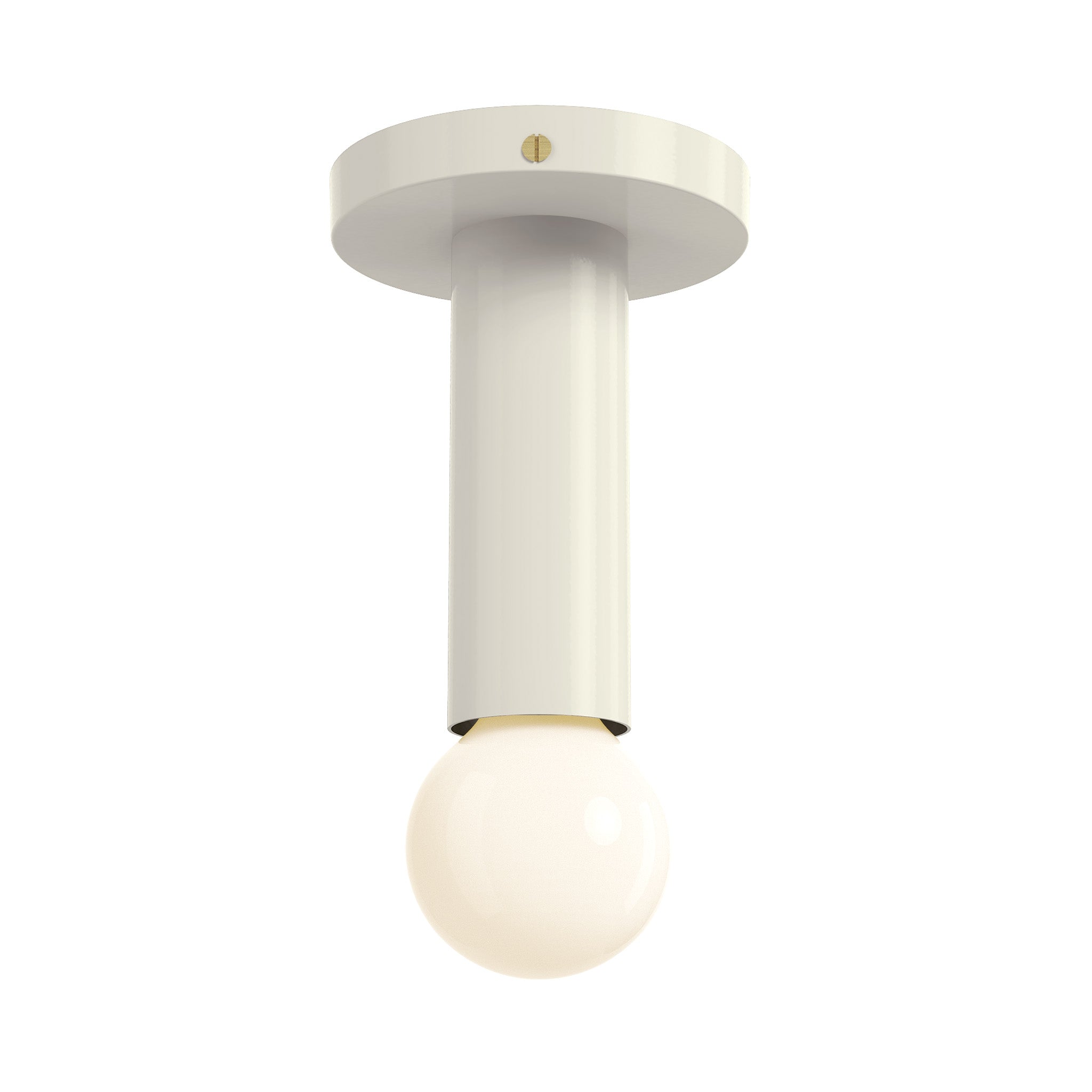 brass bone color eureka flush mount lighting dutton brown