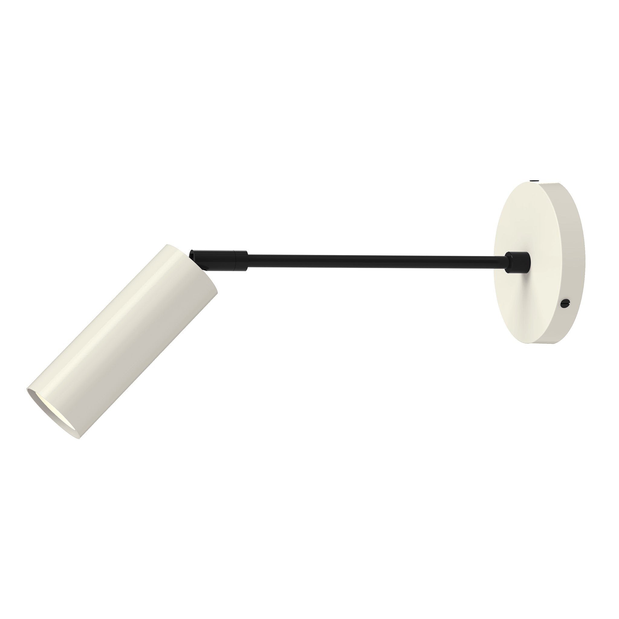 black bone color reader sconce - 10" arm dutton brown lighting