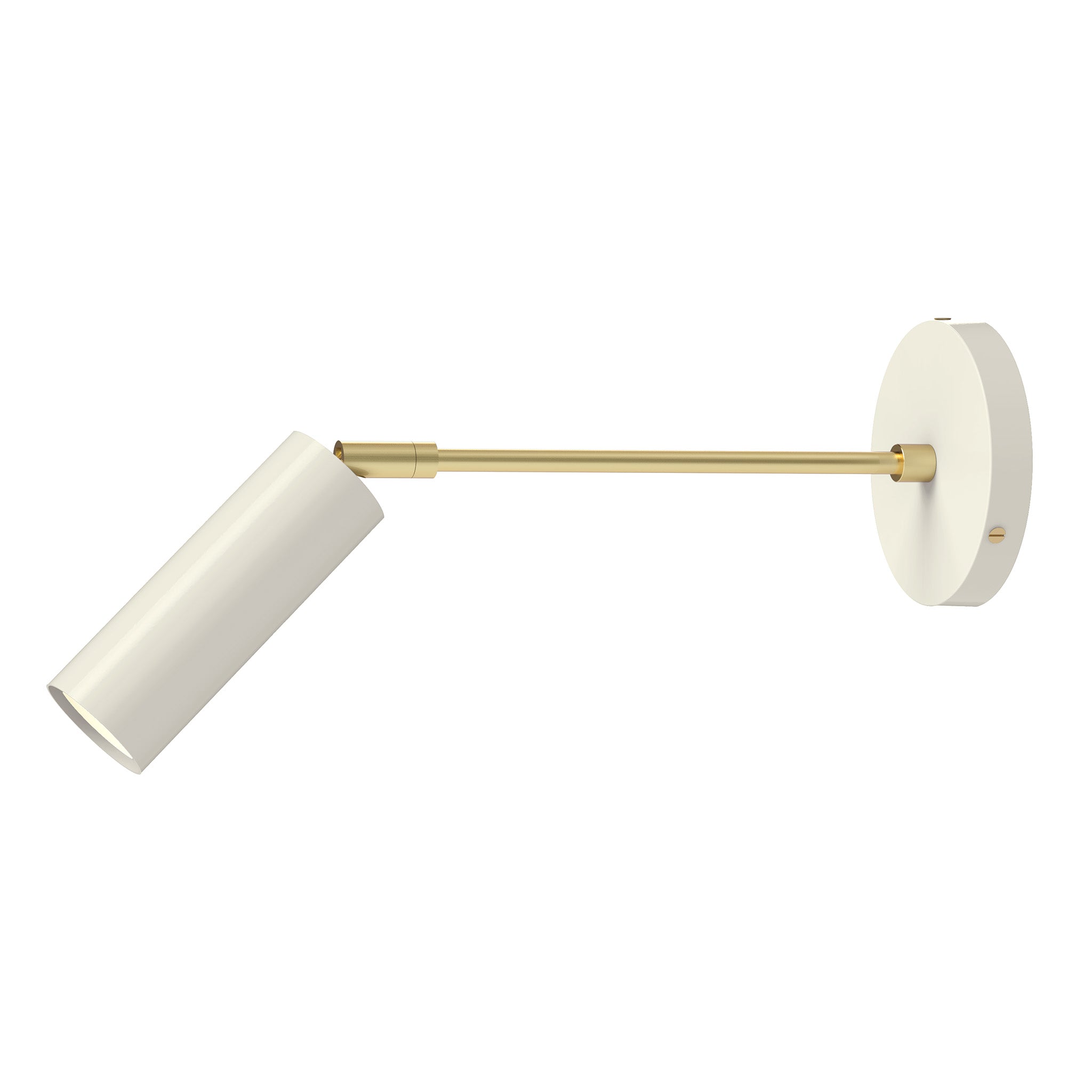 brass bone color reader sconce - 10" arm dutton brown lighting