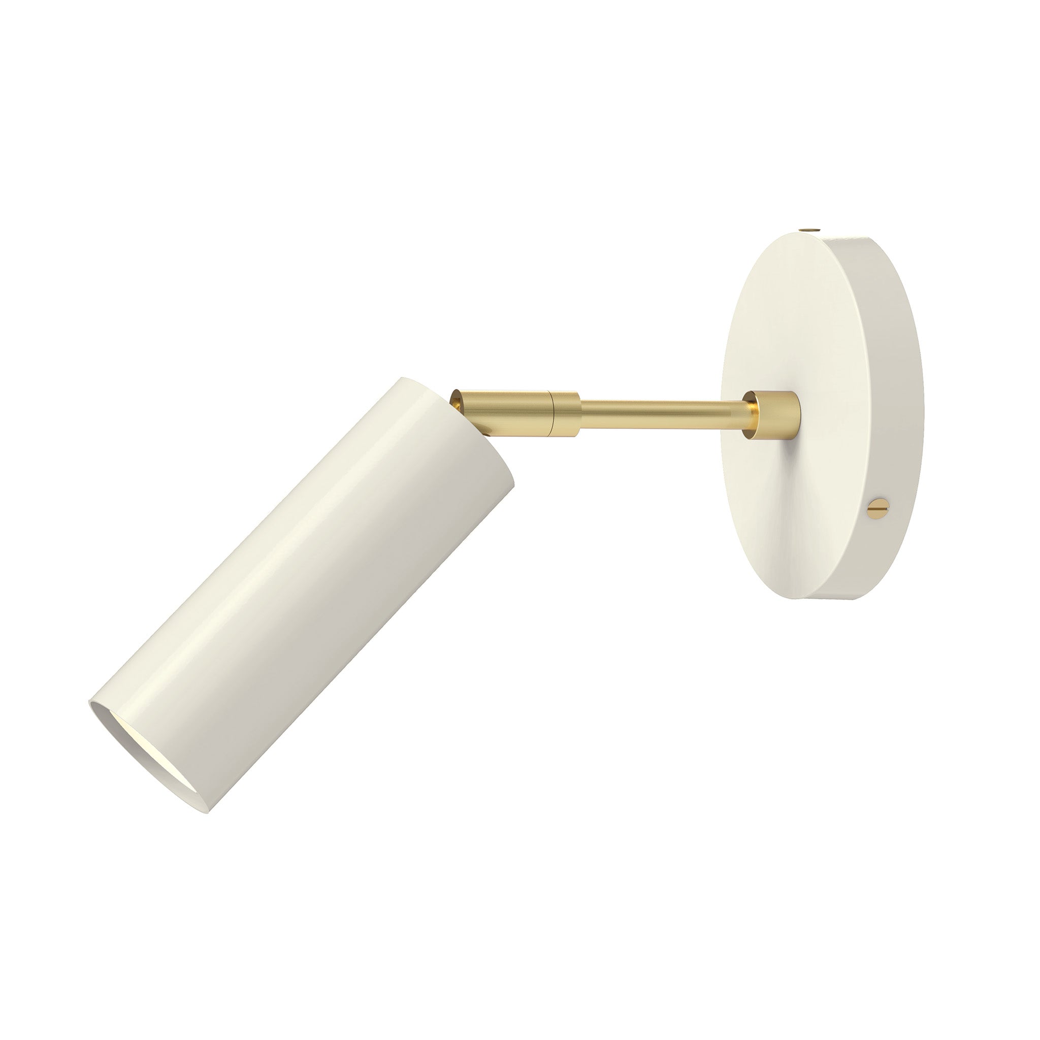 brass bone color reader sconce - 3" arm dutton brown lighting