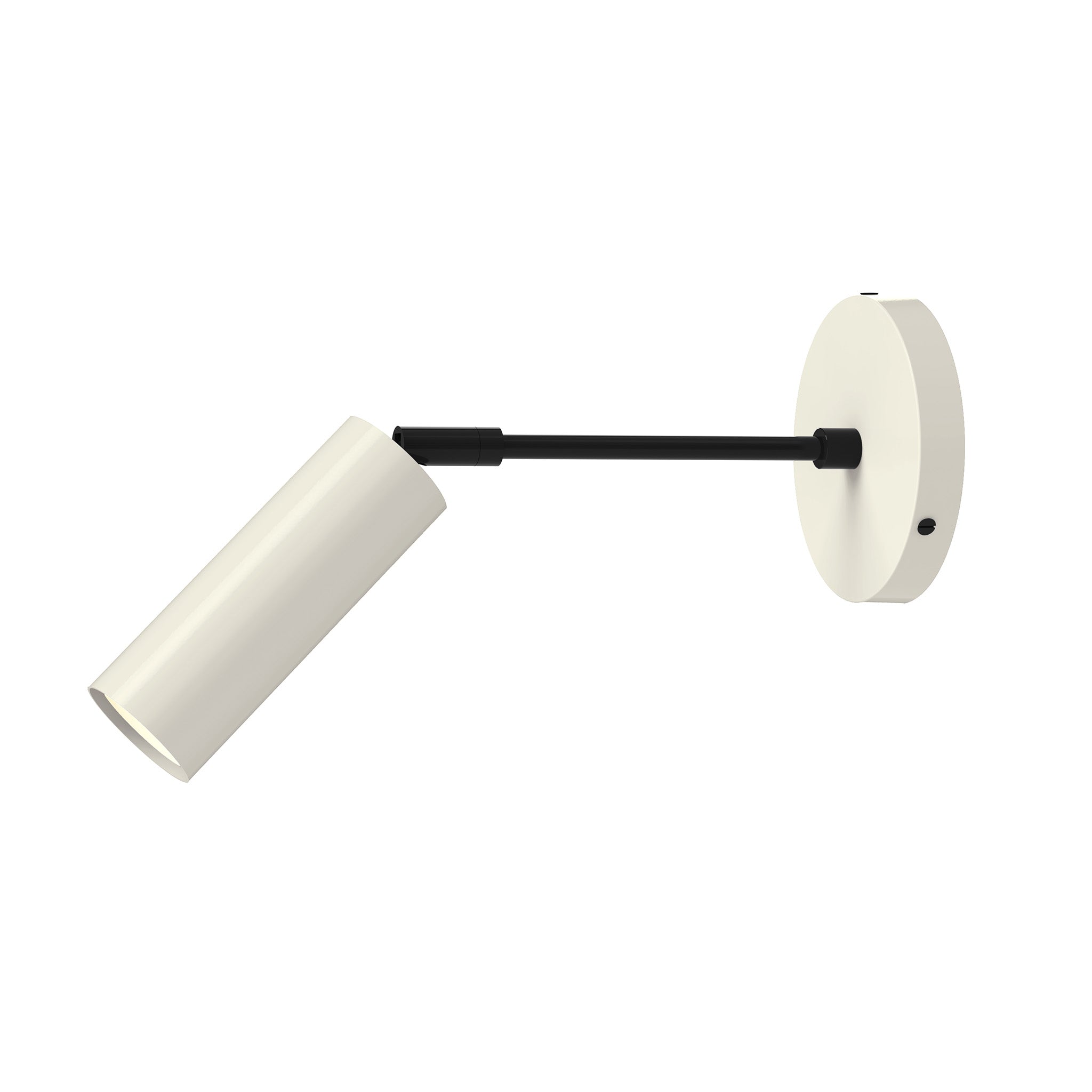 black bone color reader sconce - 6" arm dutton brown lighting