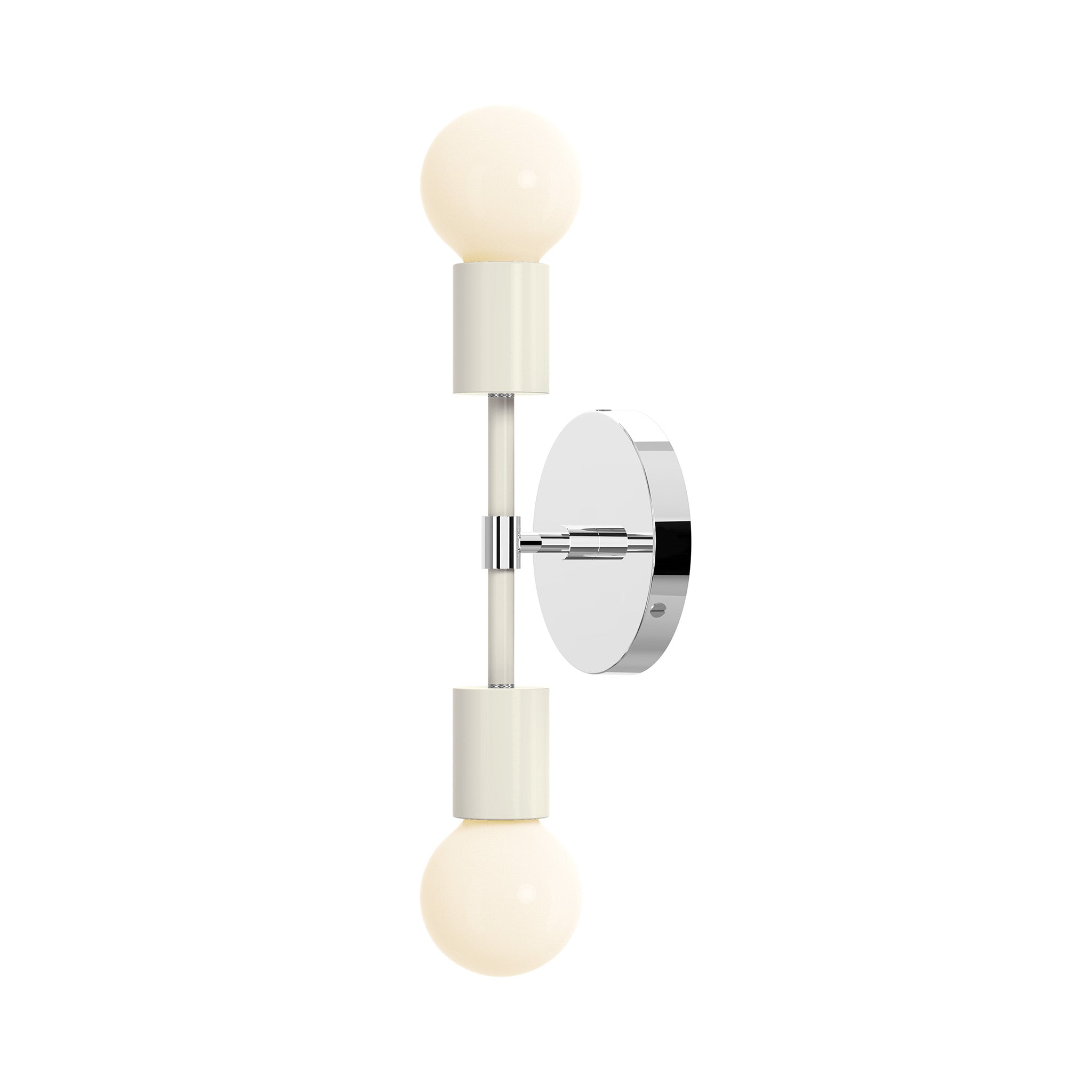 nickel bone color scepter sconce 10" dutton brown lighting