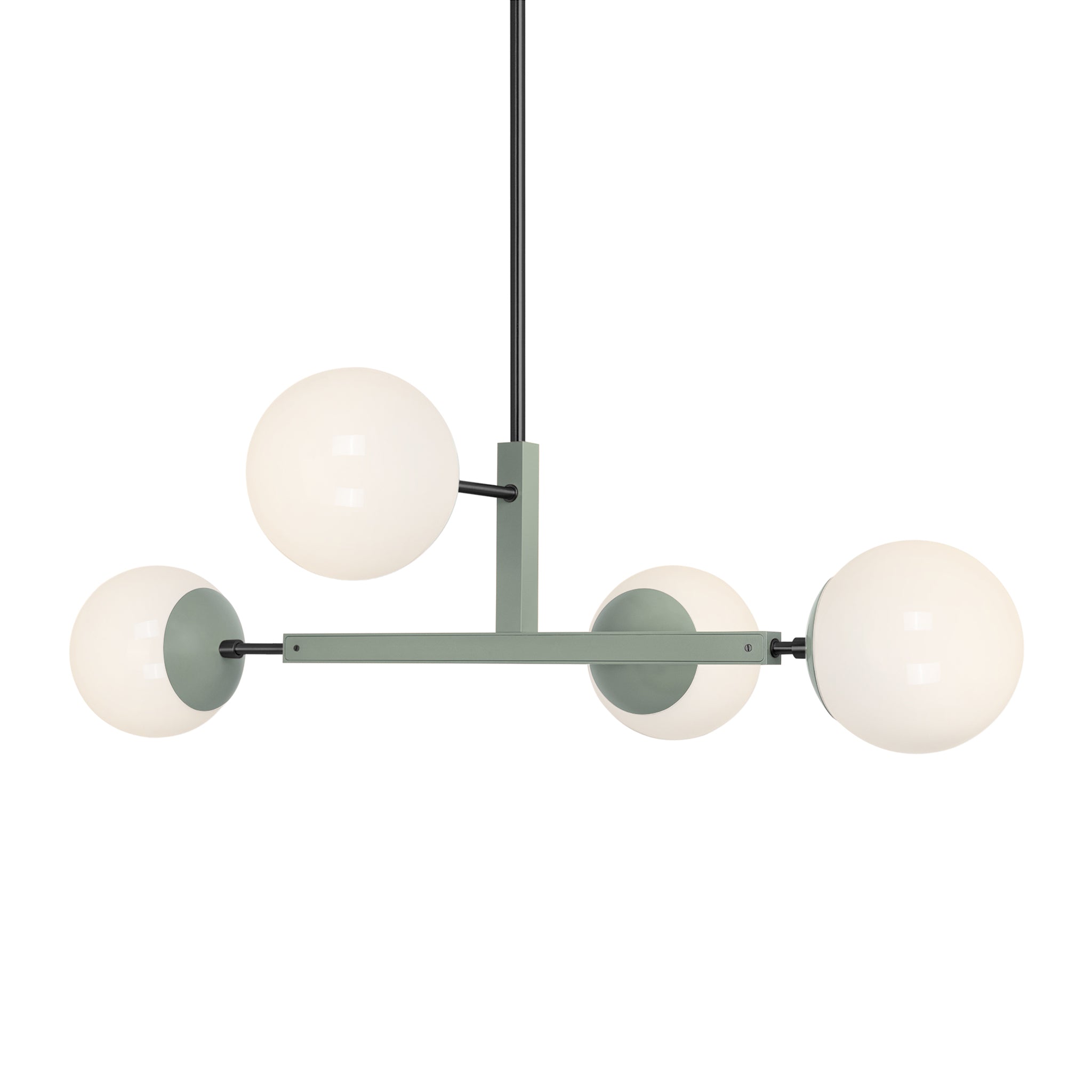 Black and spa color Status chandelier 35" Dutton Brown lighting