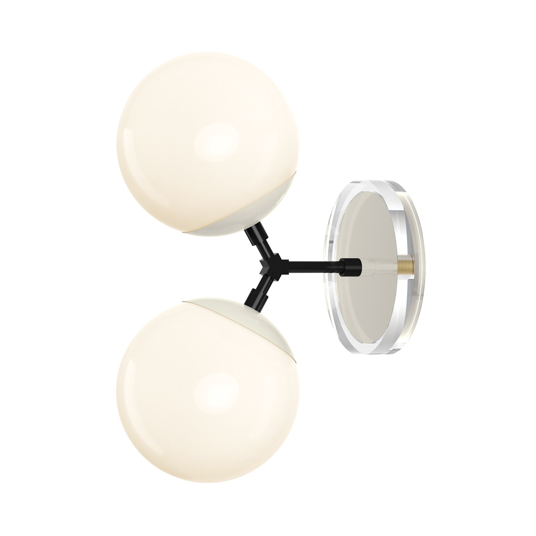 black bone color visage sconce 6" dutton brown lighting