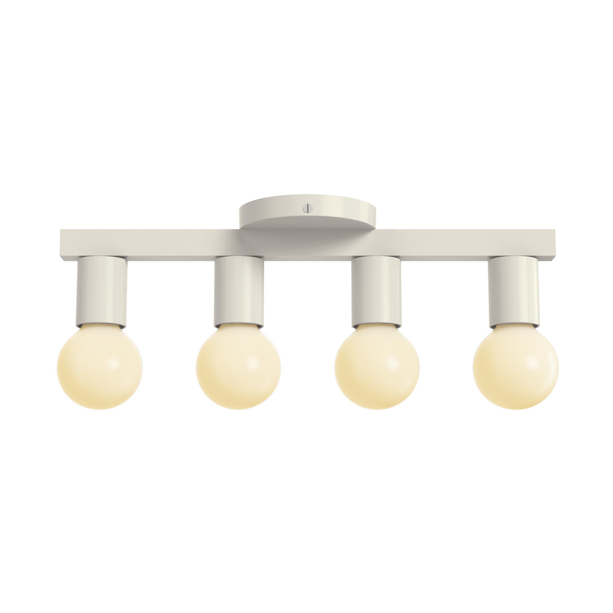 Nickel and bone vogue 4 flush mount dutton brown lighting