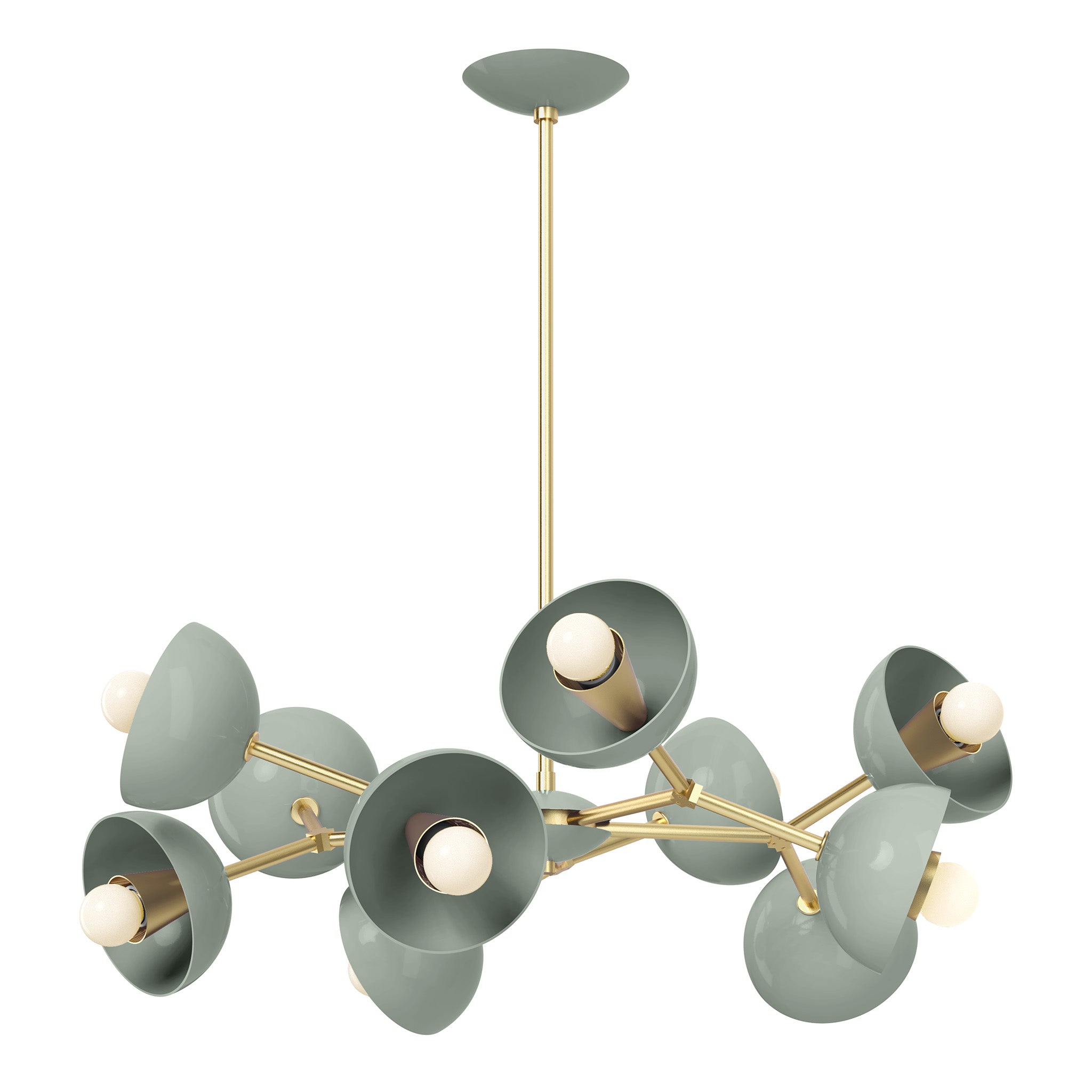 brass spa color alegria chandelier 30" dutton brown lighting