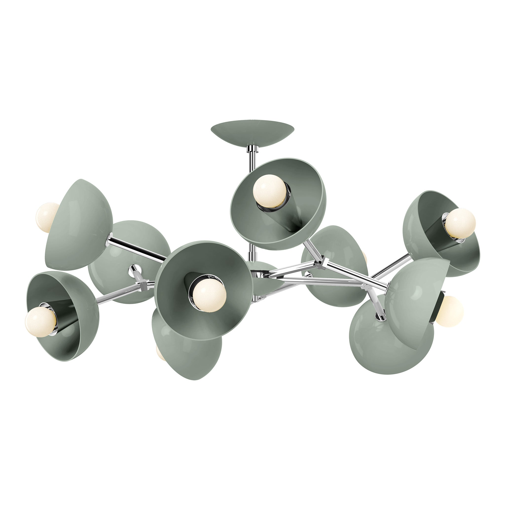 nickel spa color alegria flush mount 30" dutton brown lighting