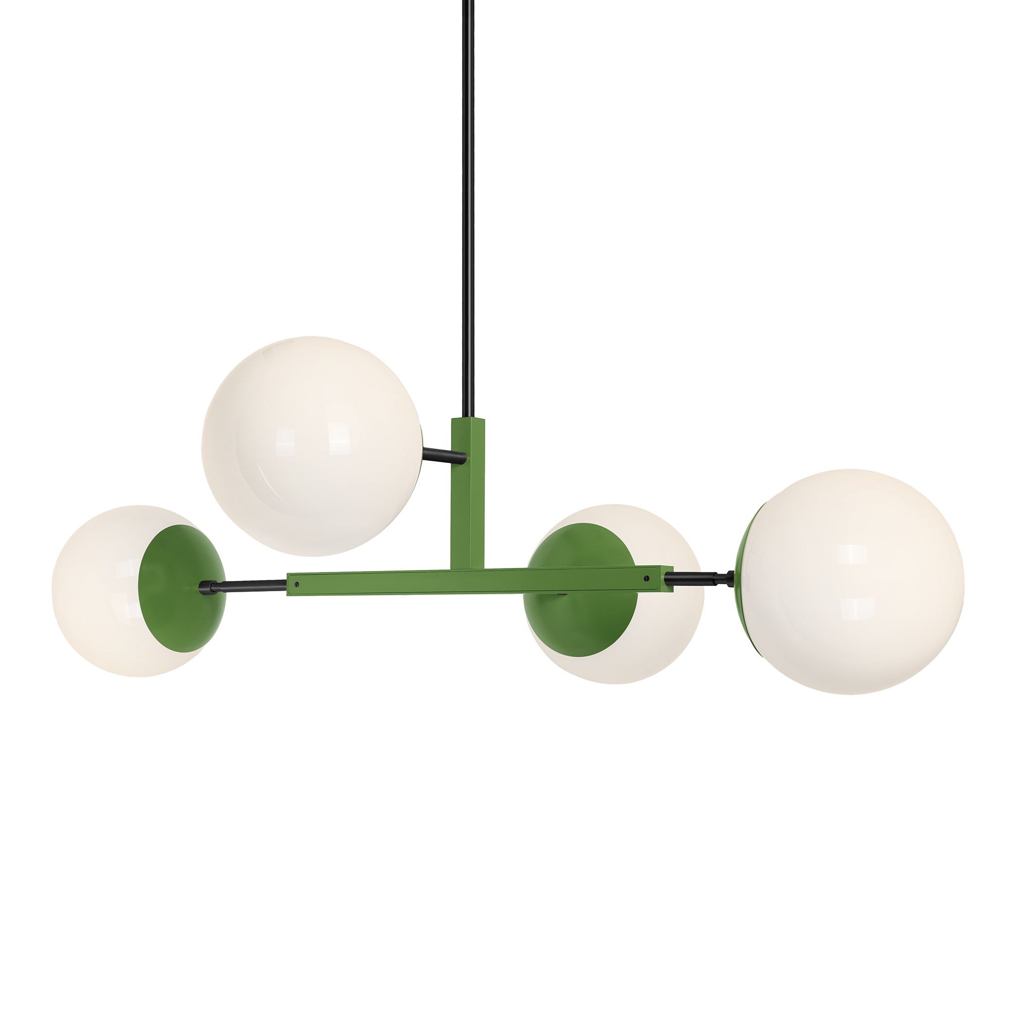 black and python green color Status chandelier 42"