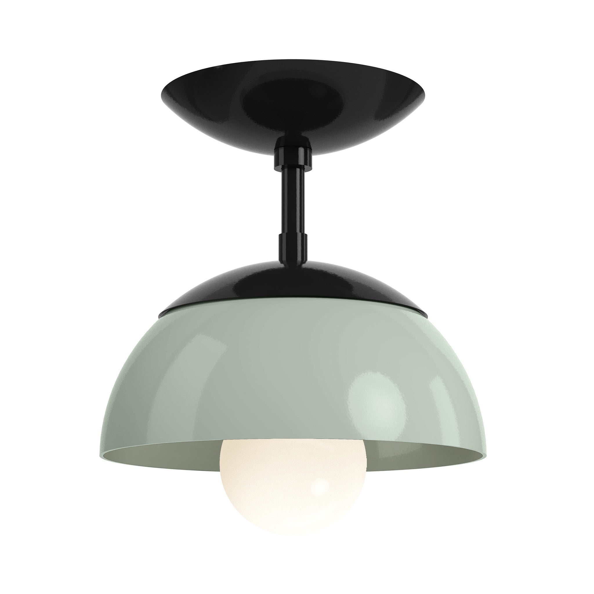 black spa color cadbury flush mount 8" dutton brown lighting