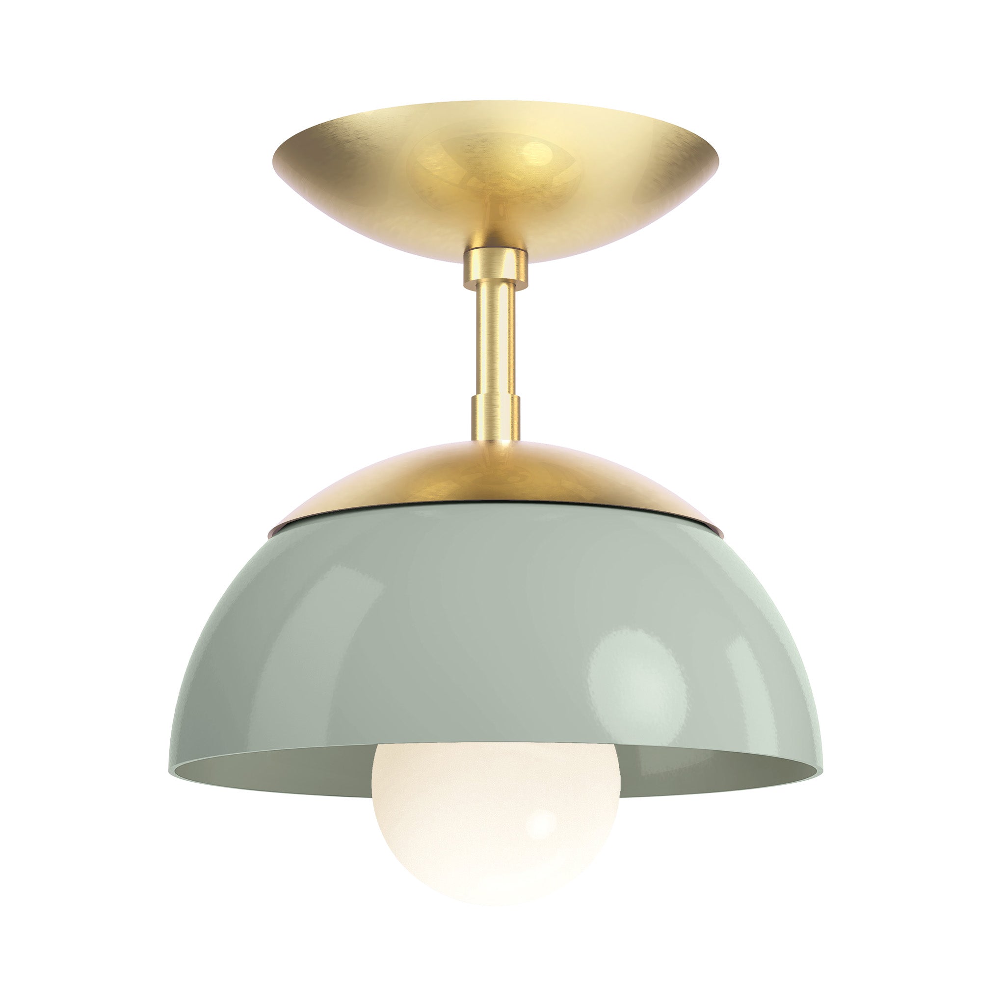 brass spa color cadbury flush mount 8" dutton brown lighting