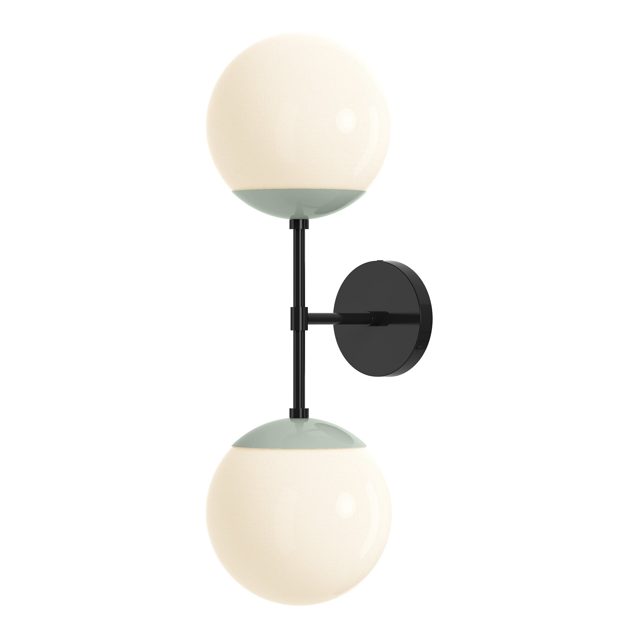 black spa color cap double sconce 8" dutton brown lighting