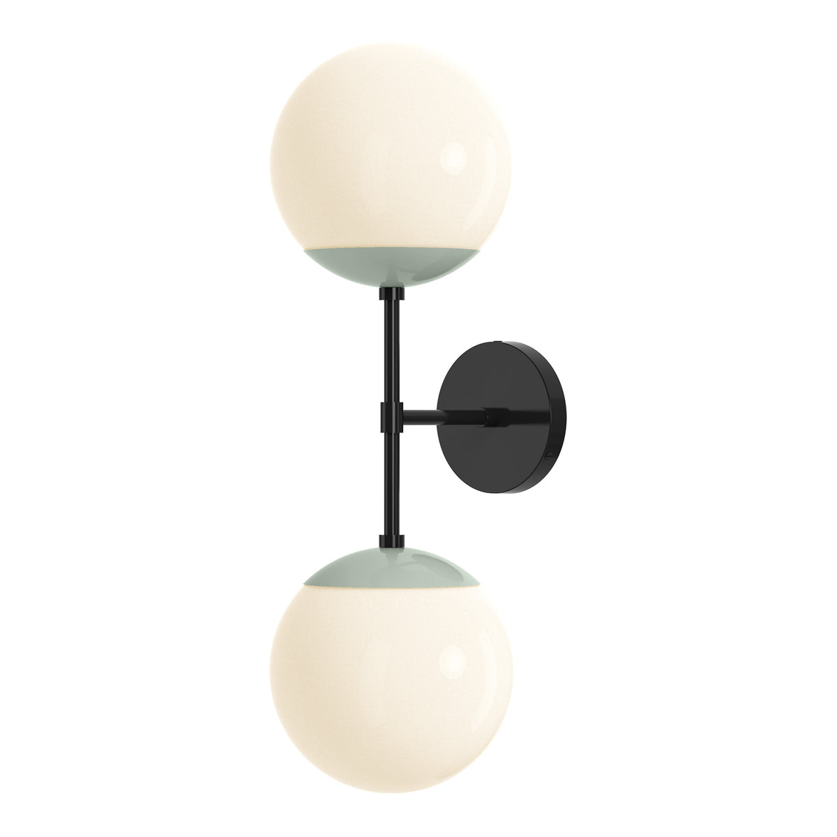 black spa color cap double sconce 8" dutton brown lighting