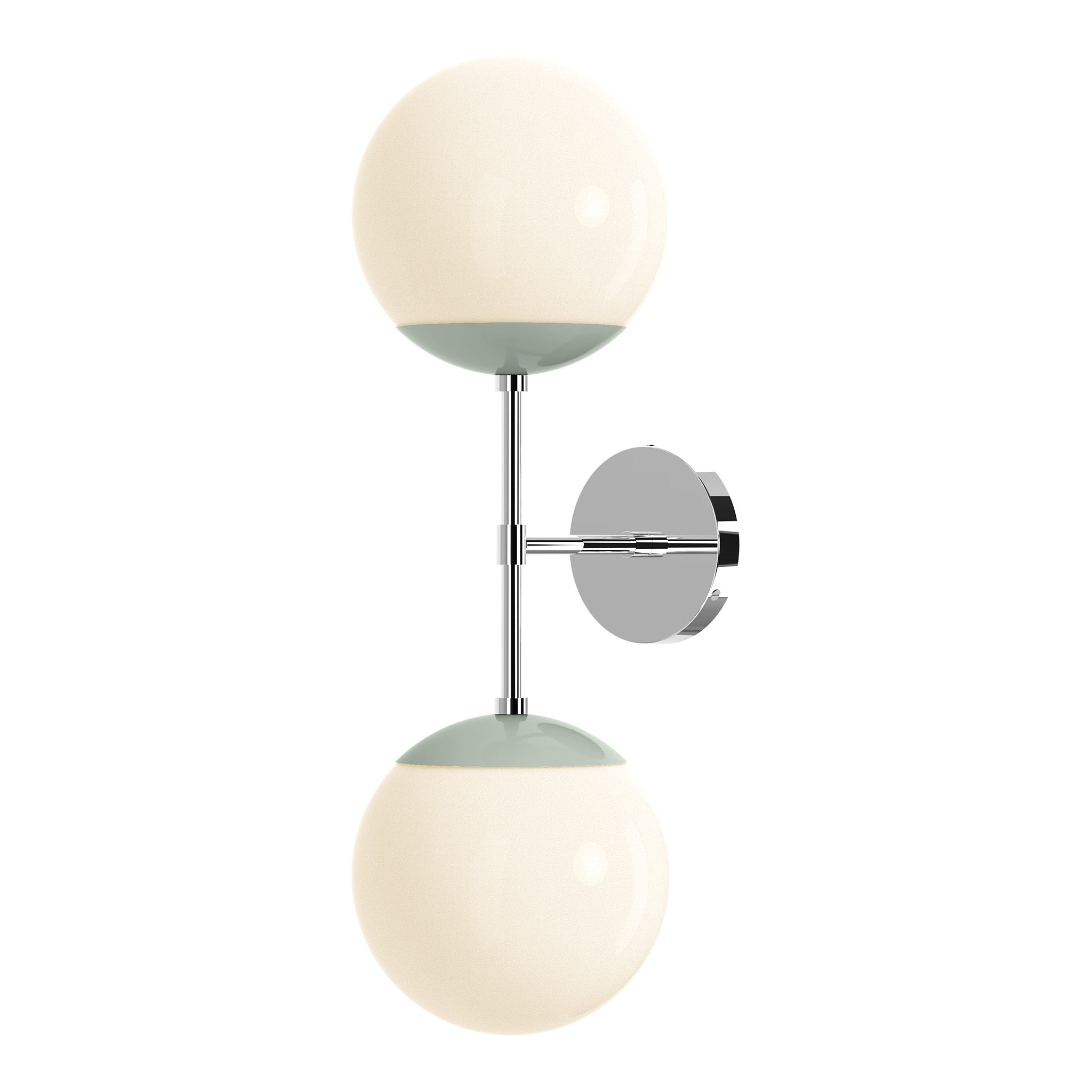 nickel spa color cap double sconce 8" dutton brown lighting