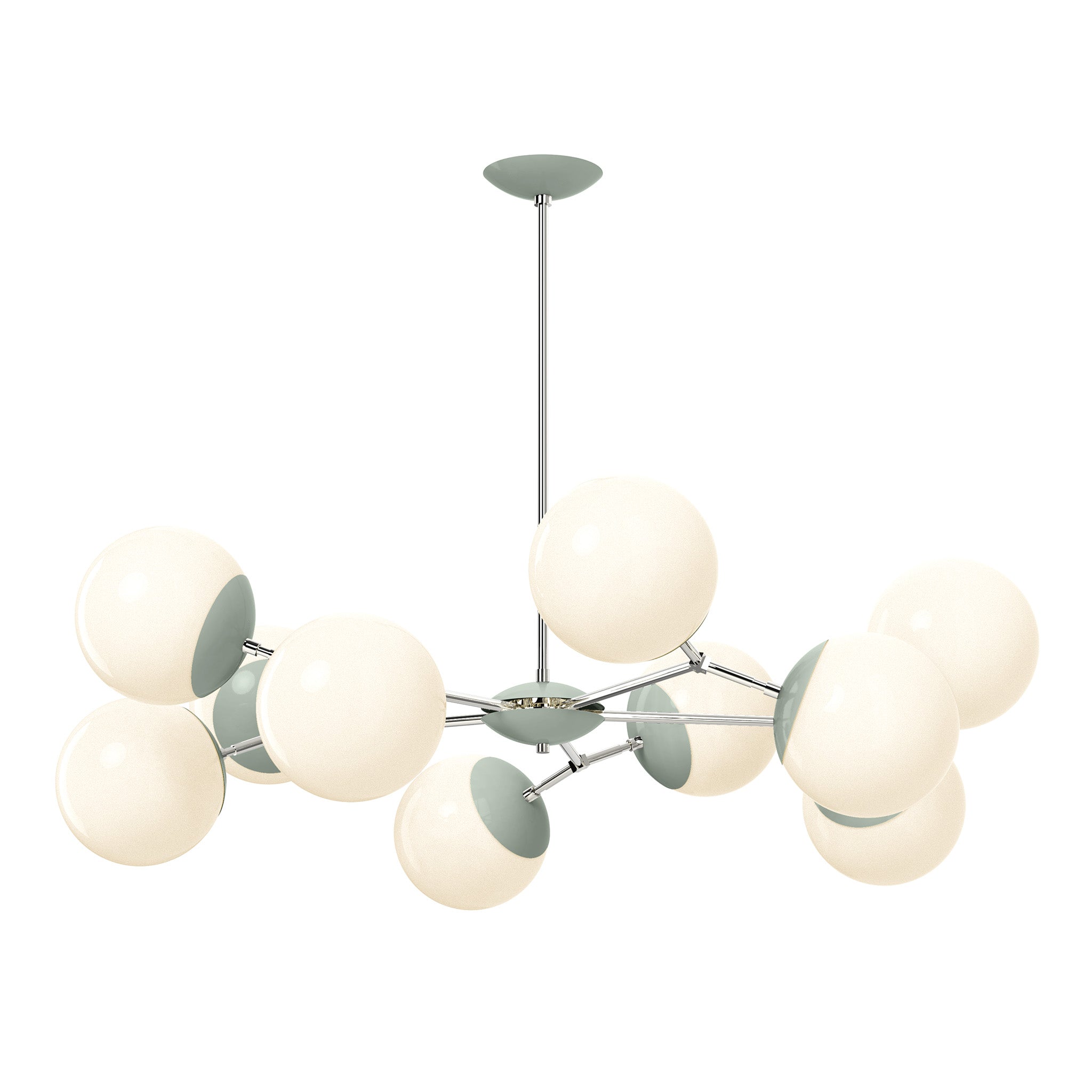 nickel spa color crown chandelier 46" dutton brown lighting