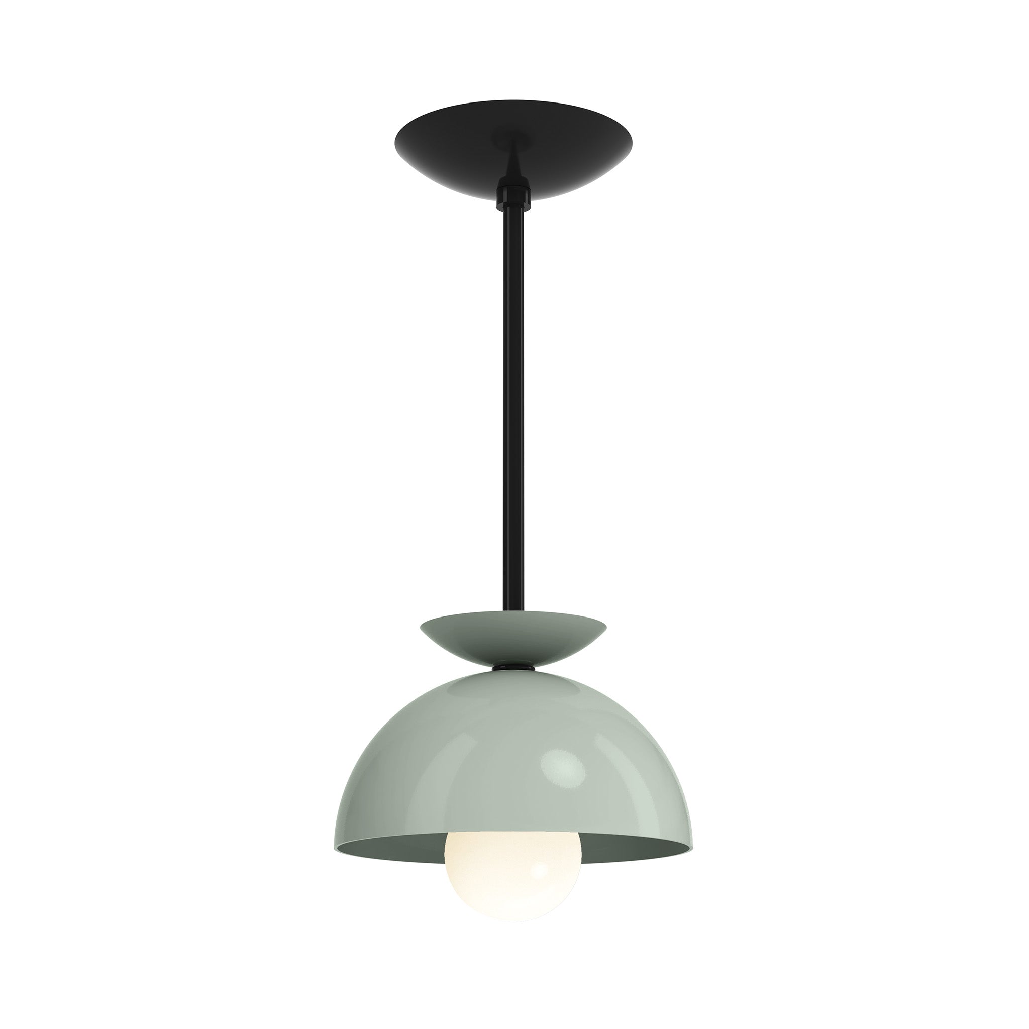 black spa color echo pendant 8" dutton brown lighting
