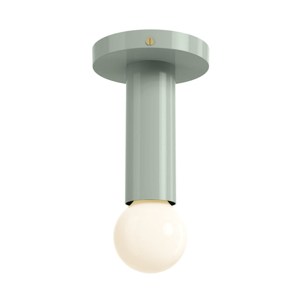 brass spa color Eureka flush mount Dutton Brown lighting