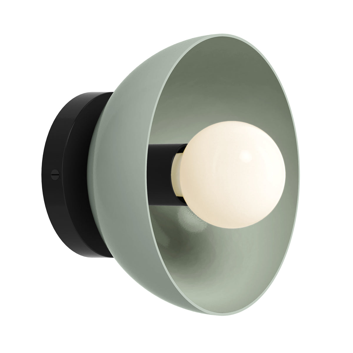 Black and spa color Hemi sconce 8" Dutton Brown lighting
