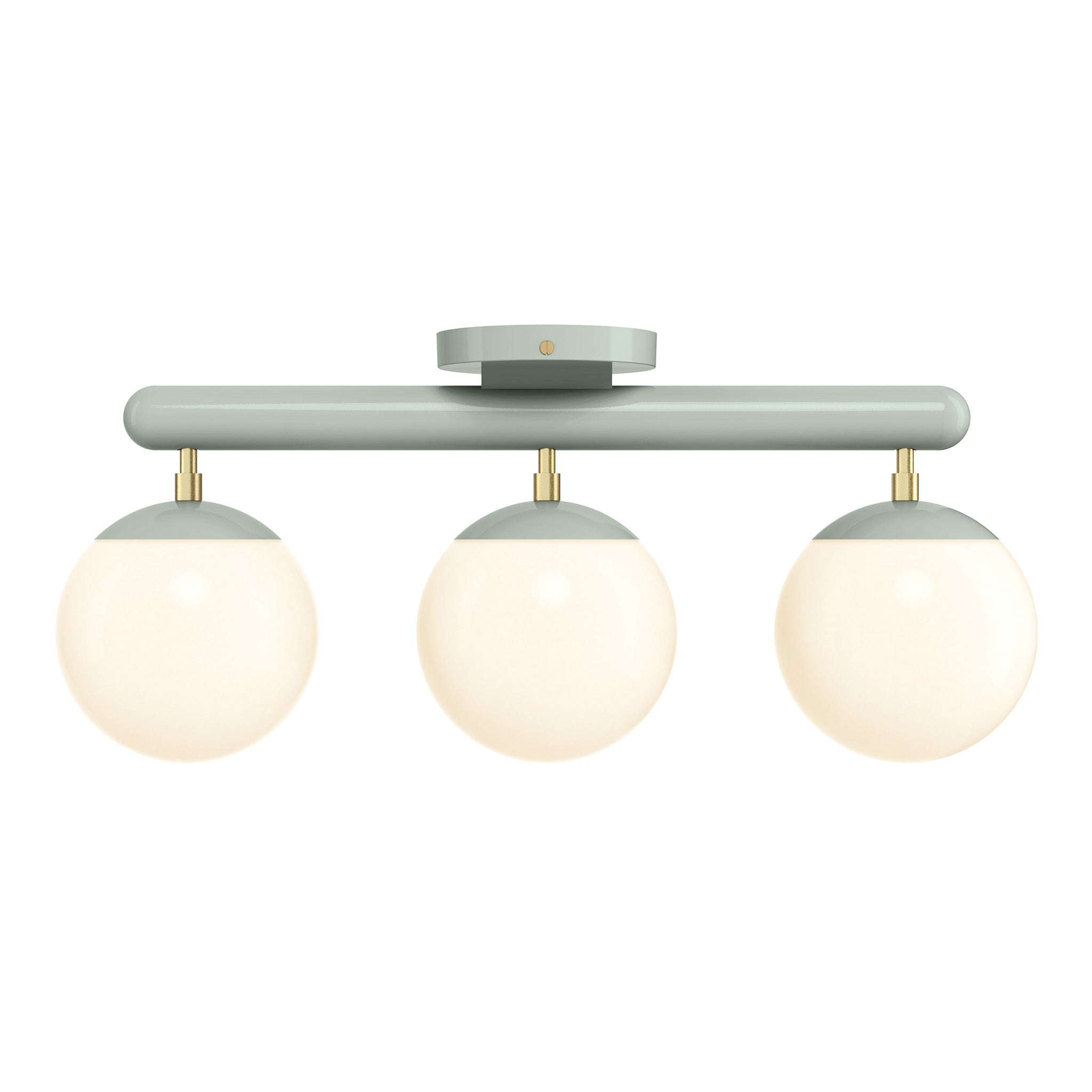 brass spa color icon 3 flush mount dutton brown lighting