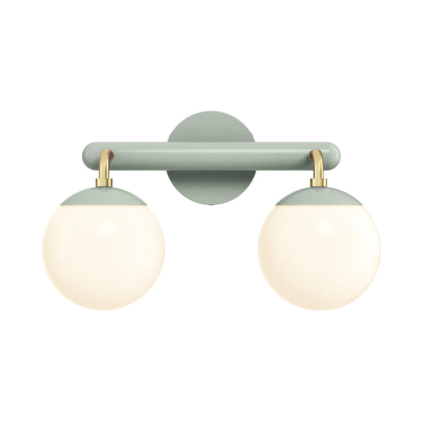 Brass and spa color Legend 2 sconce Dutton Brown lighting