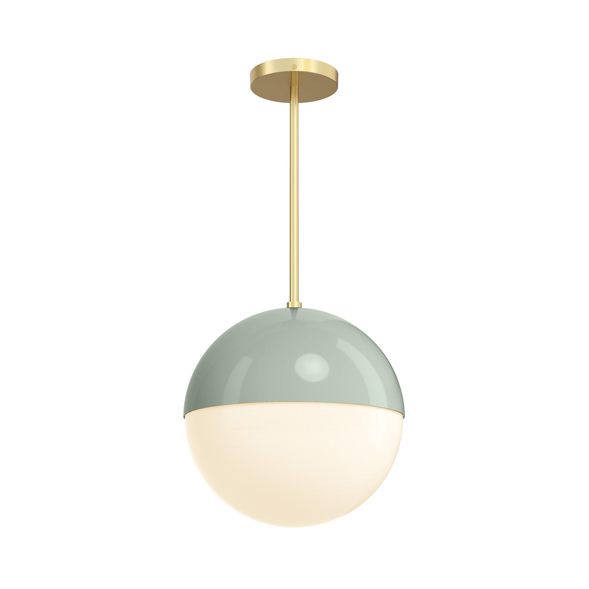 brass spa color lure pendant 12" dutton brown lighting