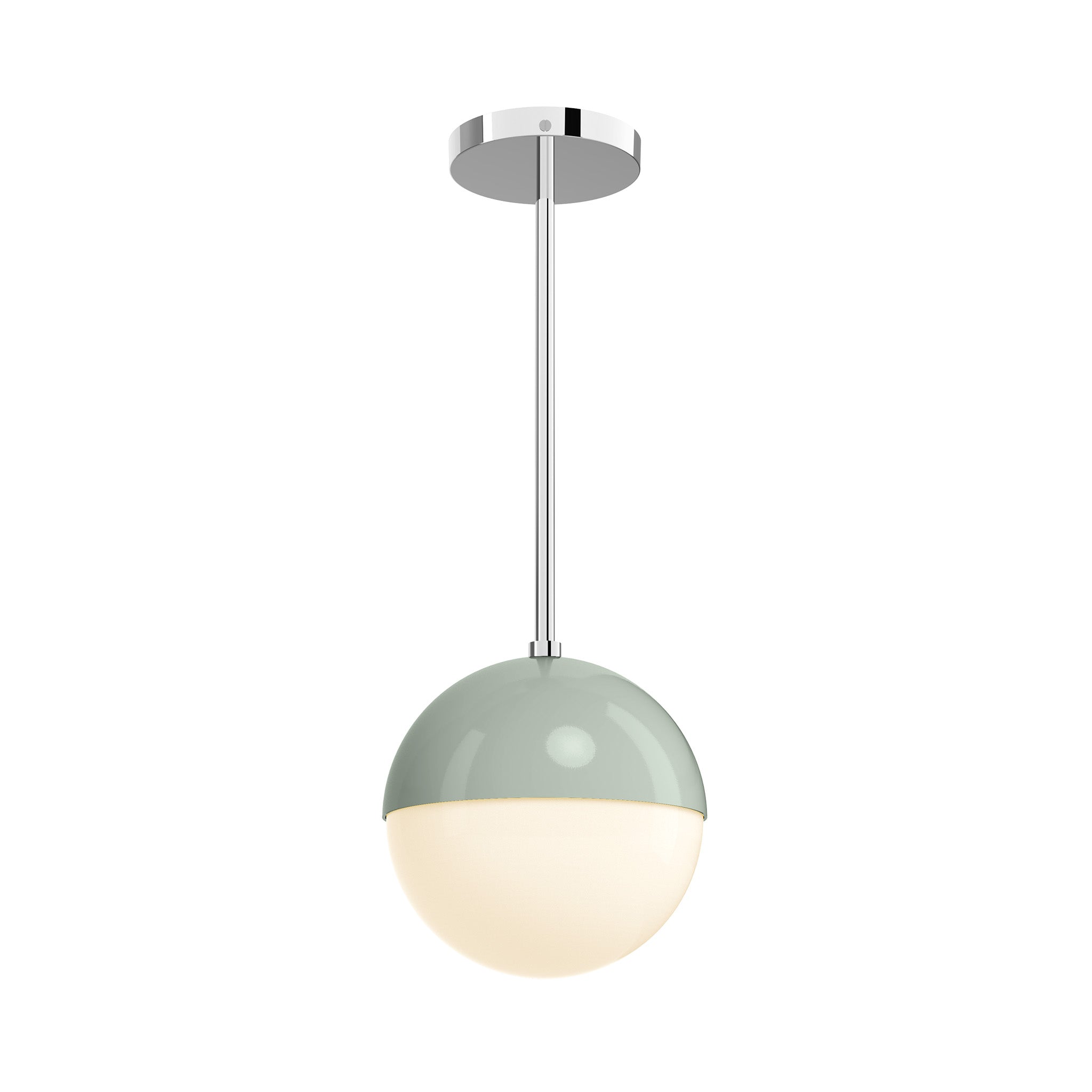 nickel spa color lure pendant 8" dutton brown lighting