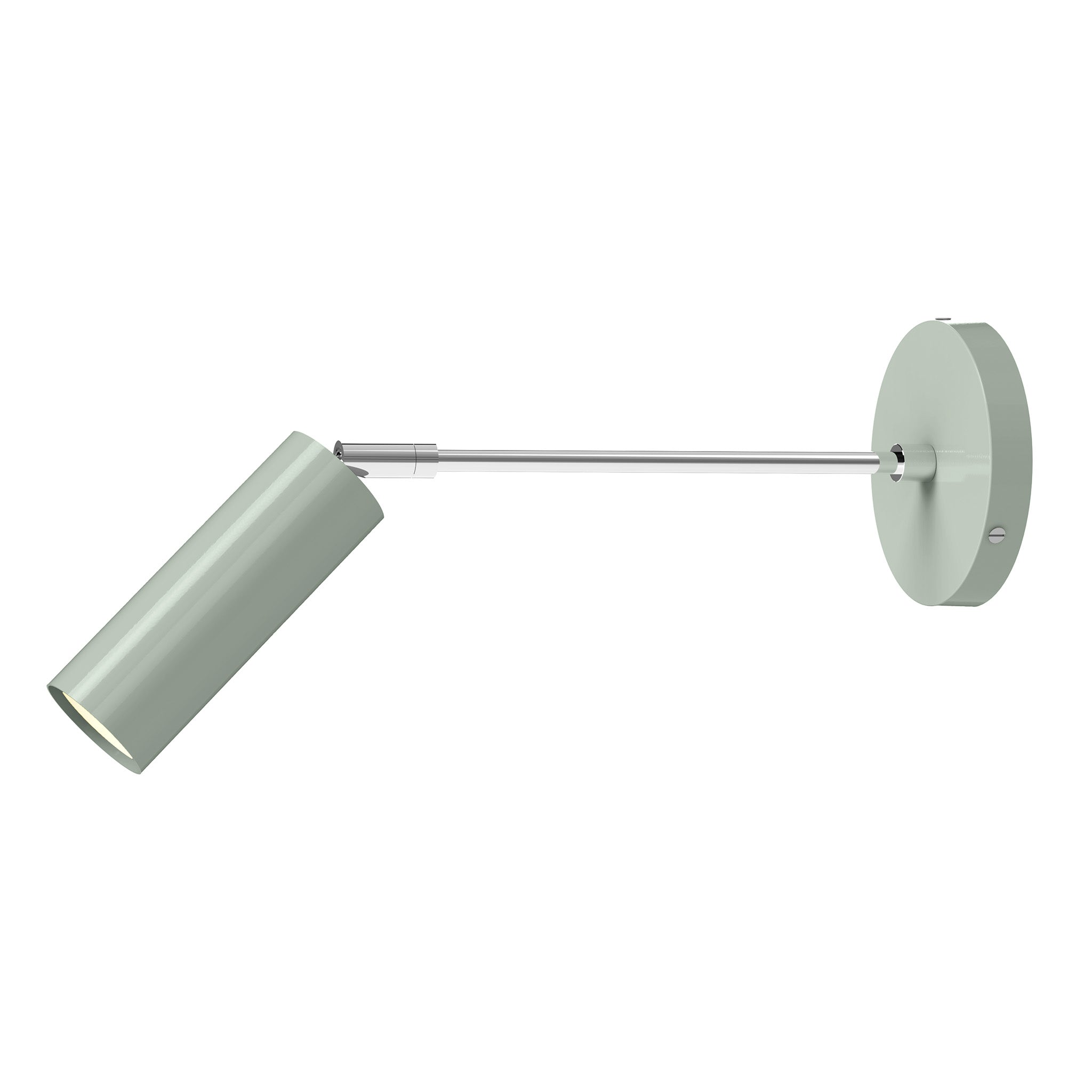 nickel spa color reader sconce - 10" arm dutton brown lighting