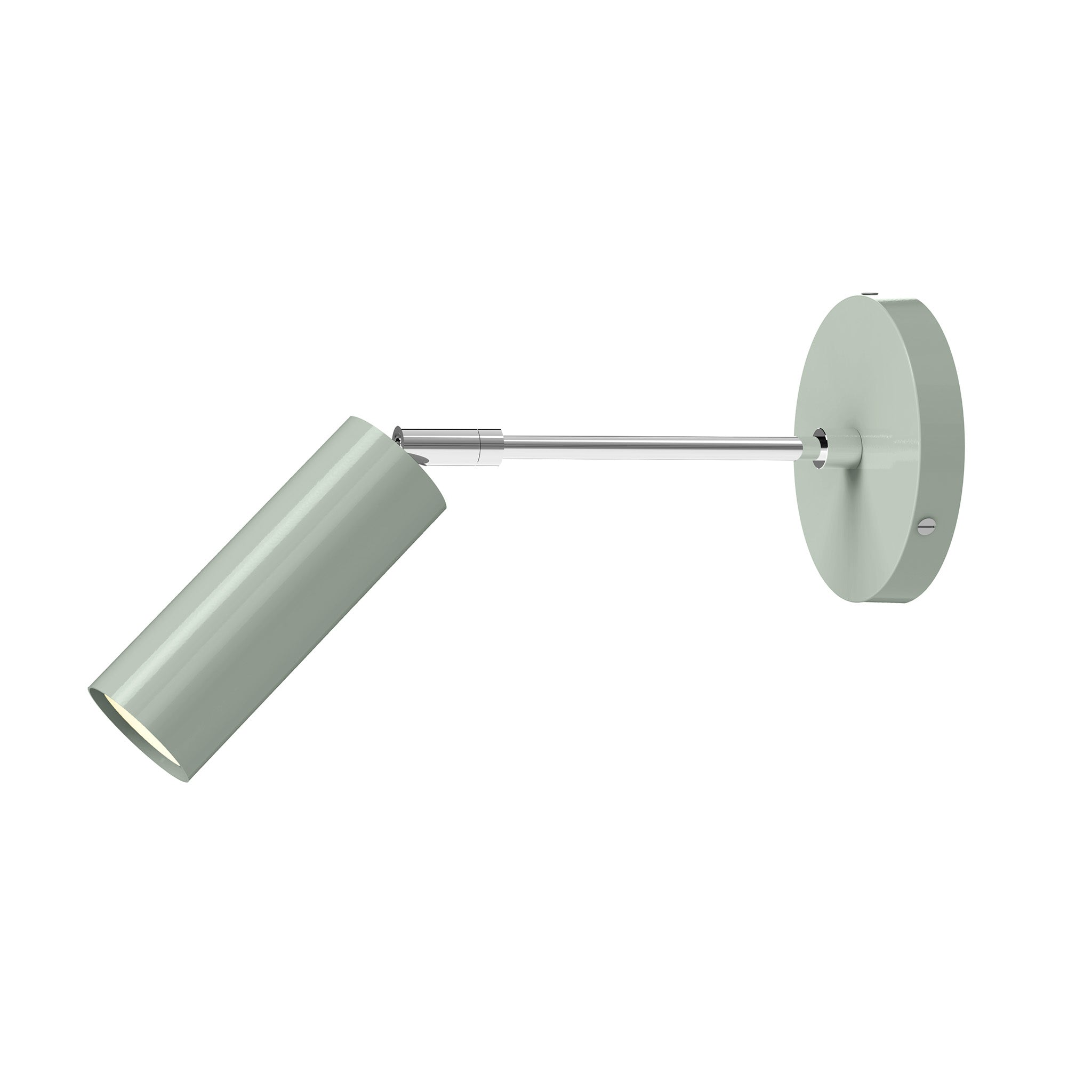 nickel spa color reader sconce - 6" arm dutton brown lighting