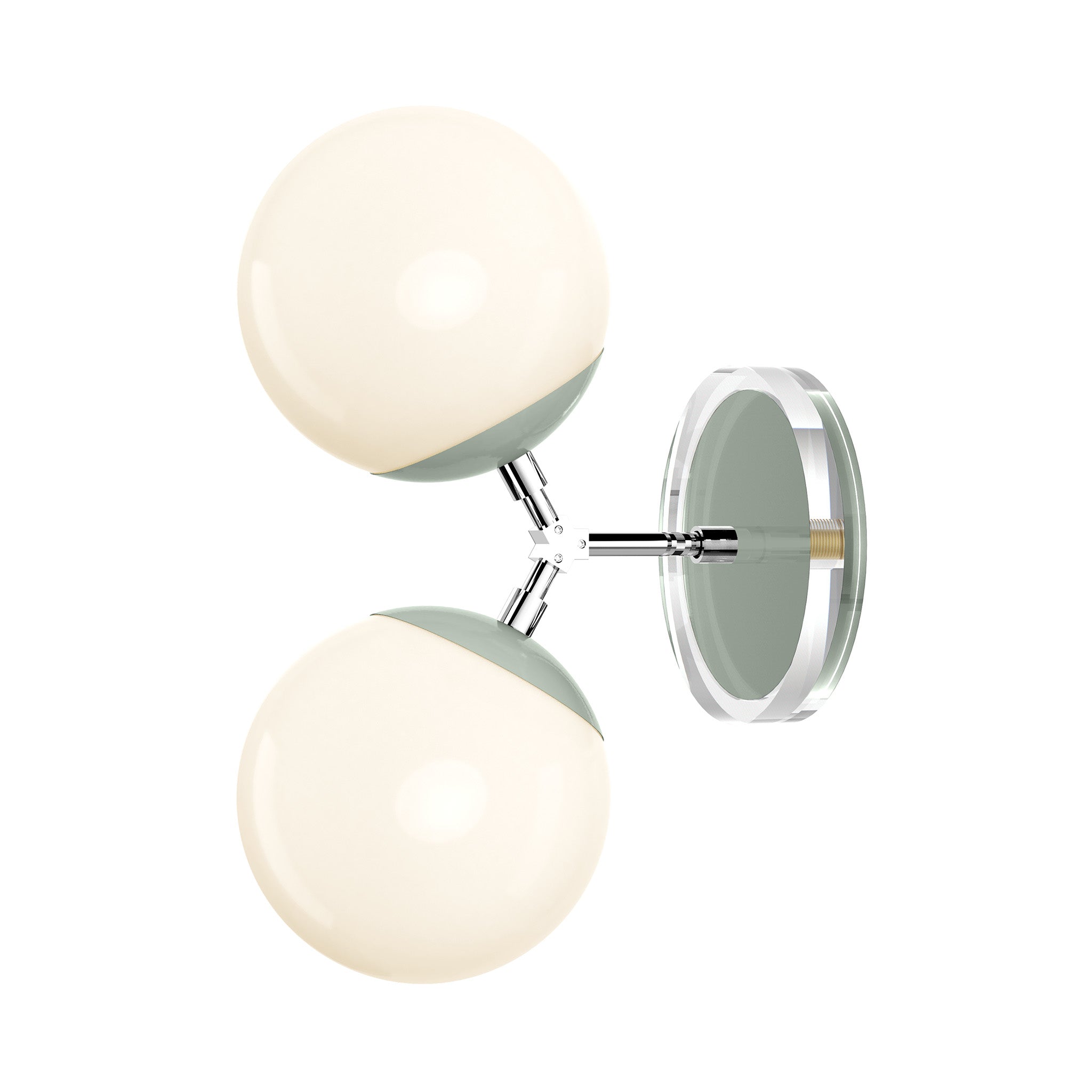 nickel spa color visage sconce 6" dutton brown lighting