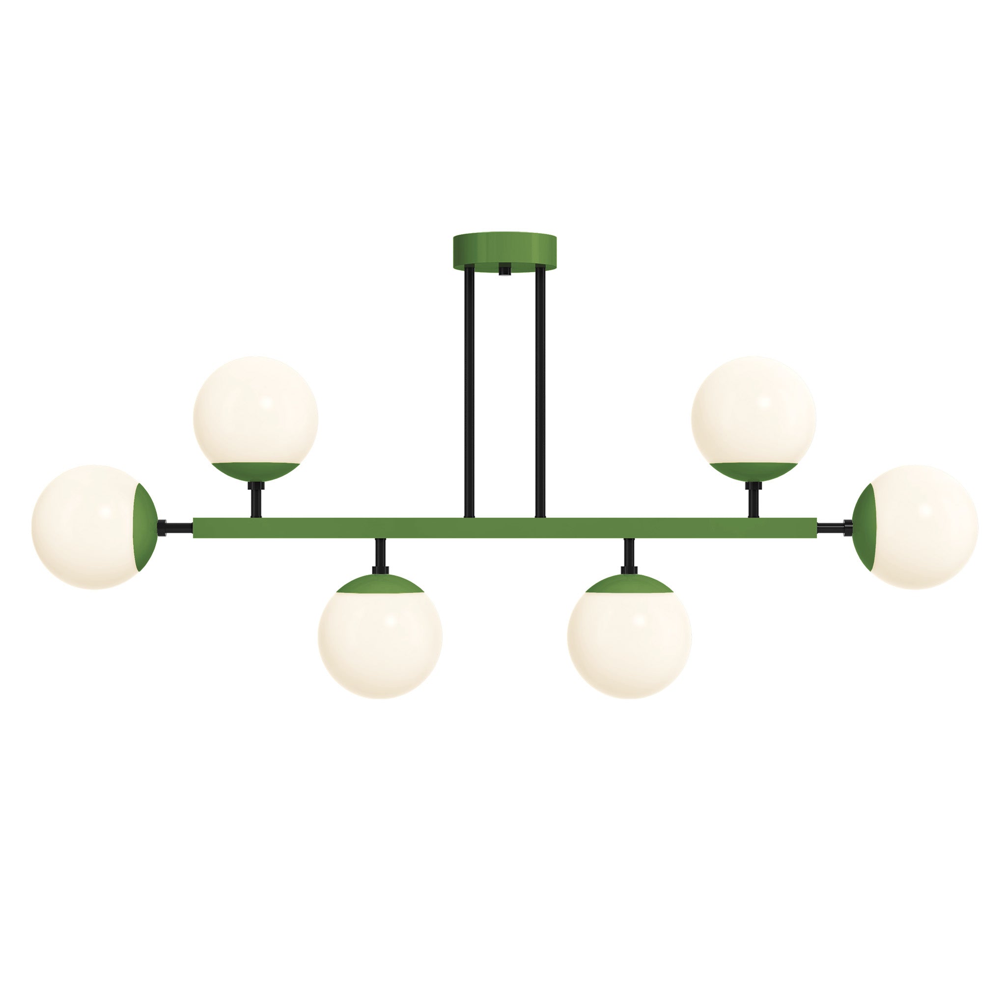 black and python green Color Axia Globe Chandelier 46" Dutton Brown lighting