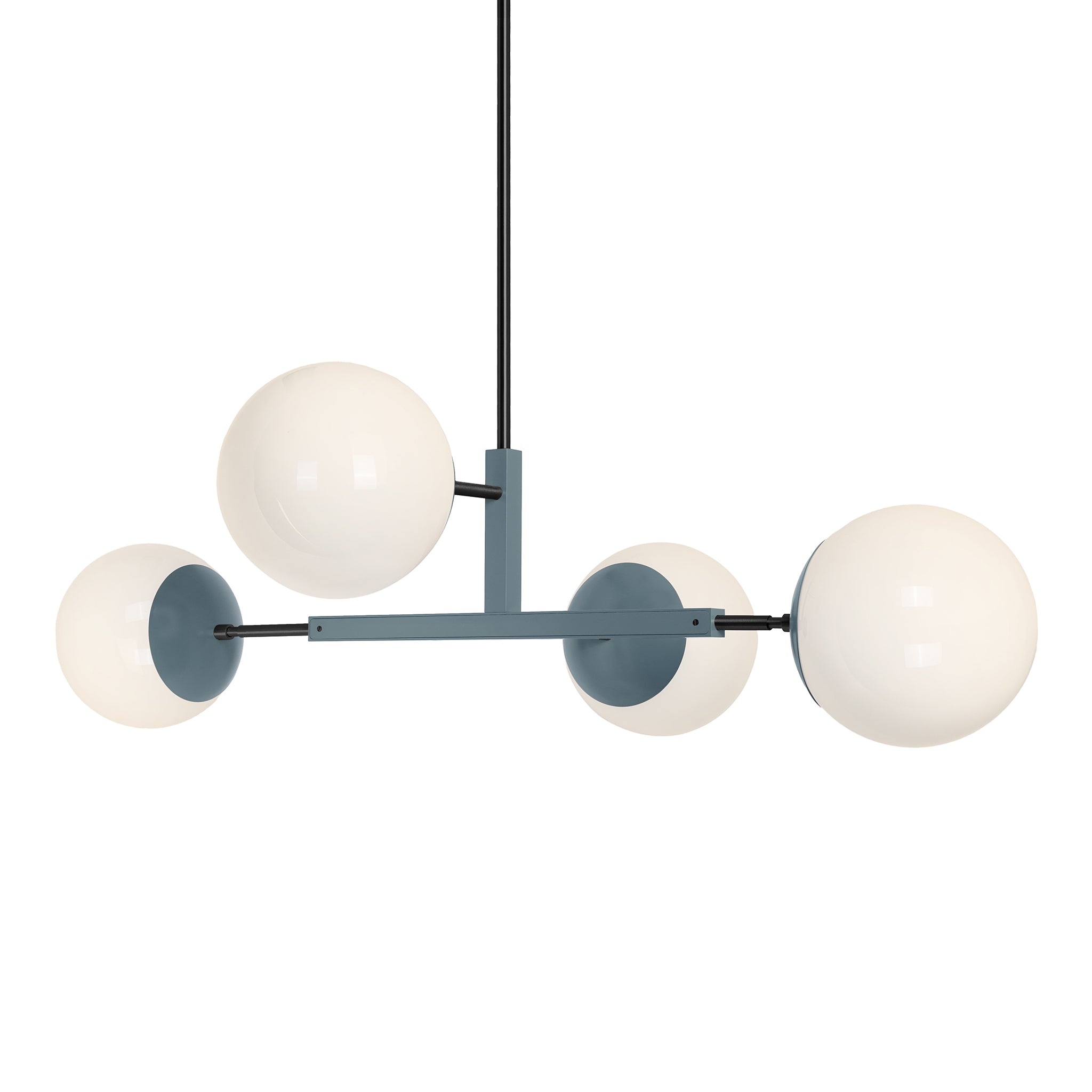 Black and lagoon color Big Status chandelier 42" Dutton Brown lighting