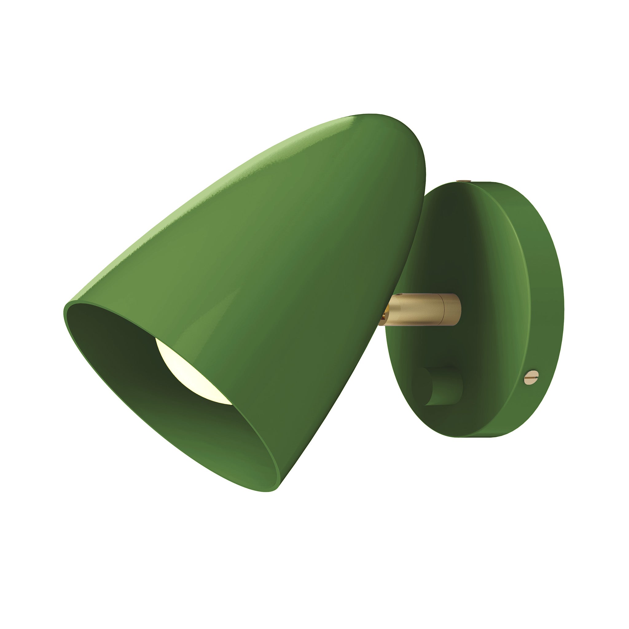 brass python green color boom sconce - no arm dutton brown lighting