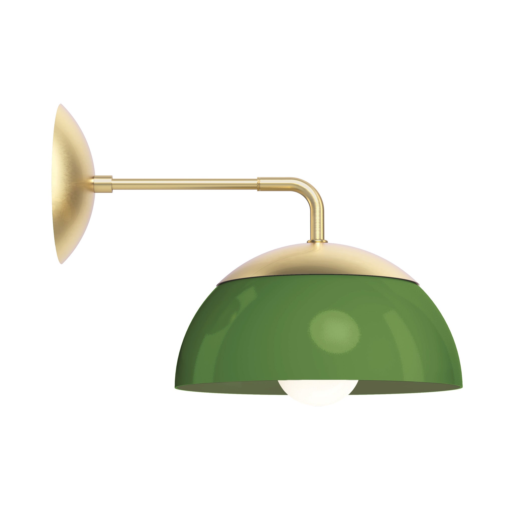 brass python green color cadbury sconce 10" dutton brown lighting