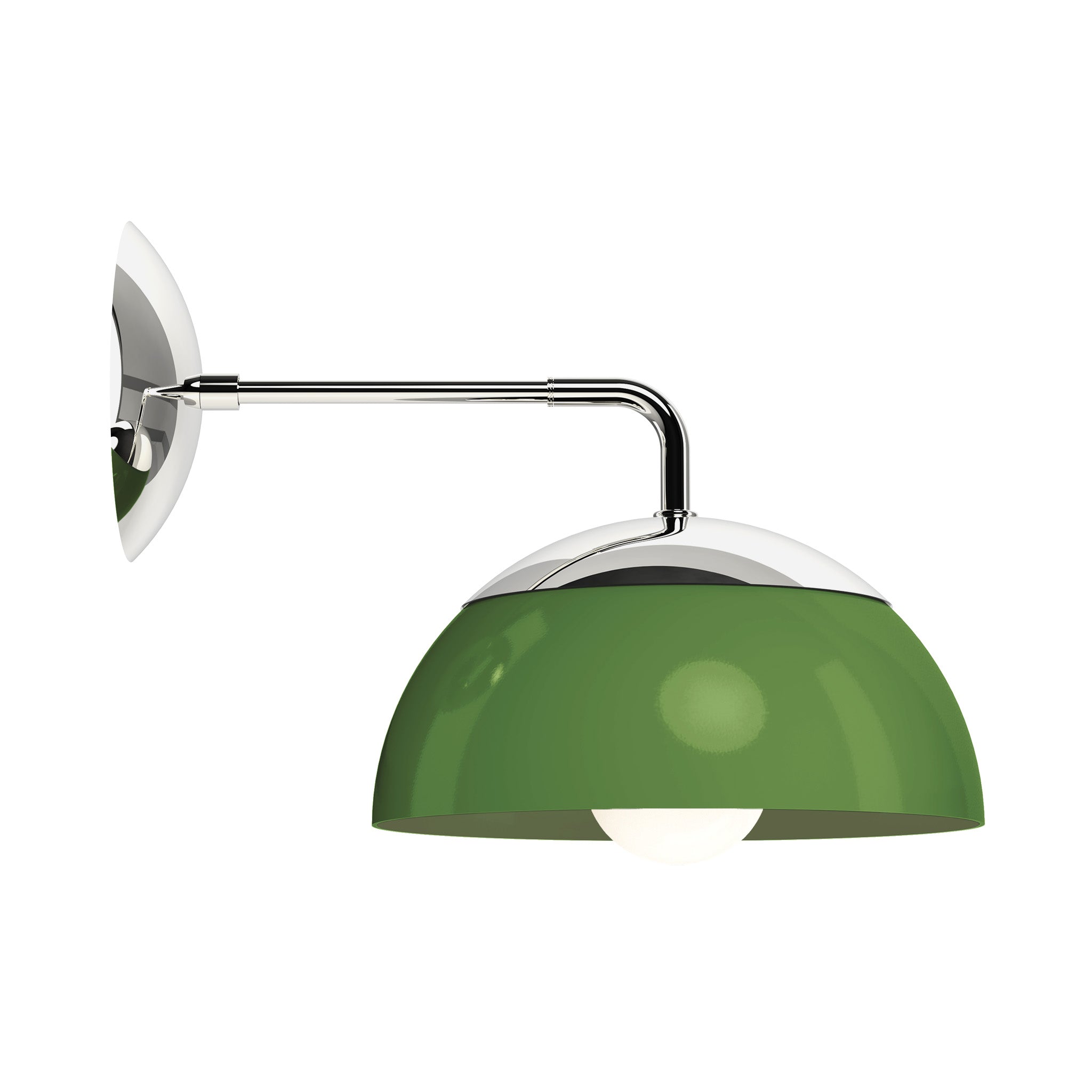 nickel python green color cadbury sconce 10" dutton brown lighting