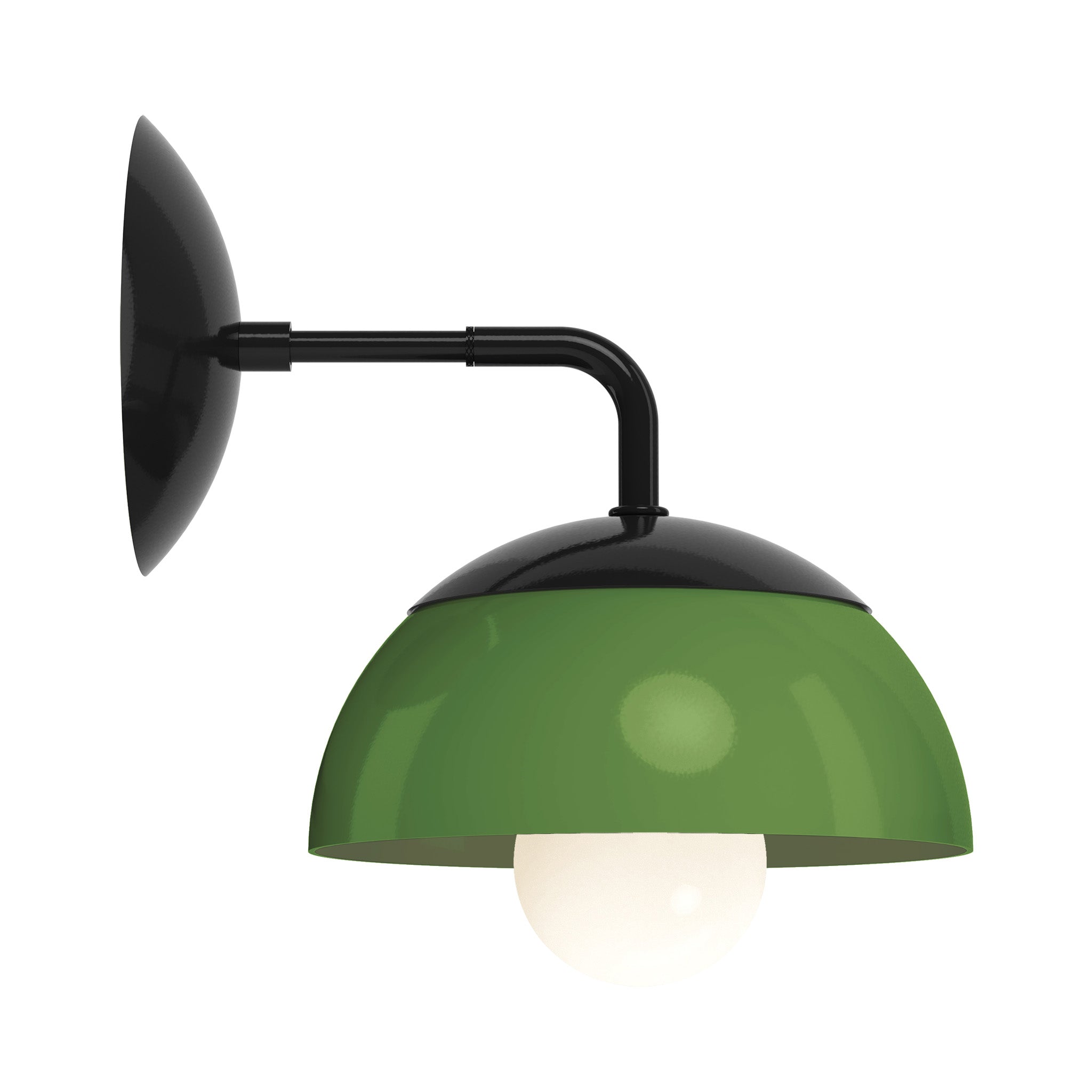 black python green color cadbury sconce 8" dutton brown lighting