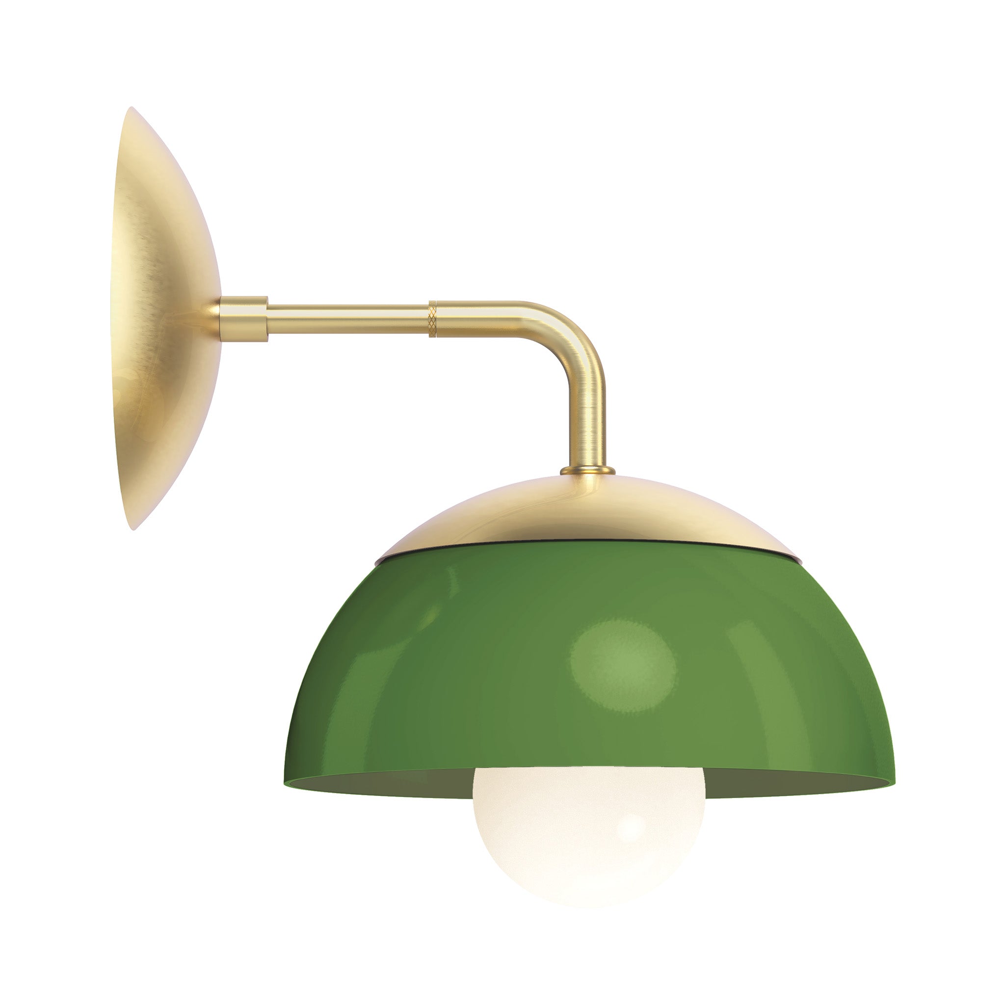 brass python green color cadbury sconce 8" dutton brown lighting