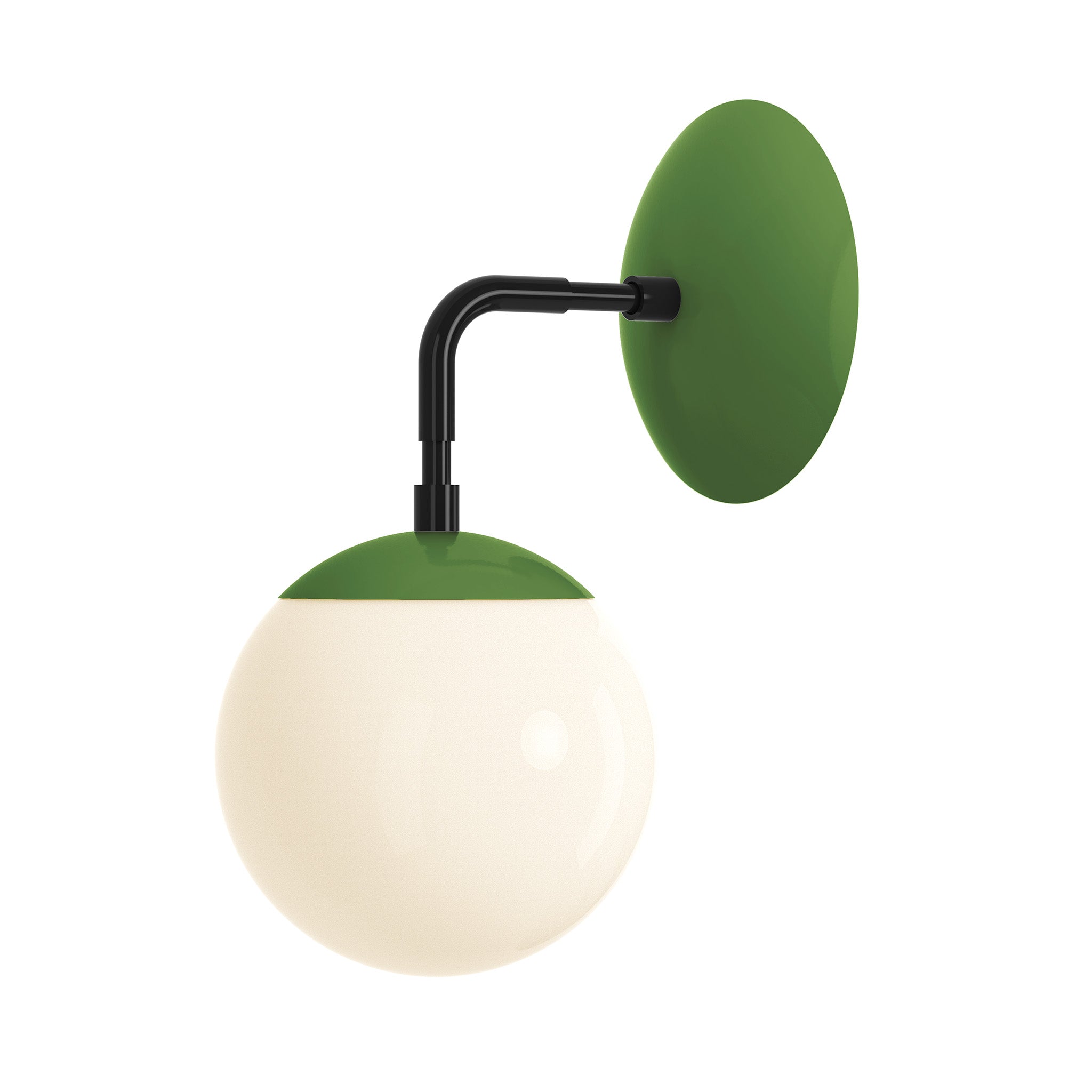 black python green color cap sconce 6" dutton brown lighting