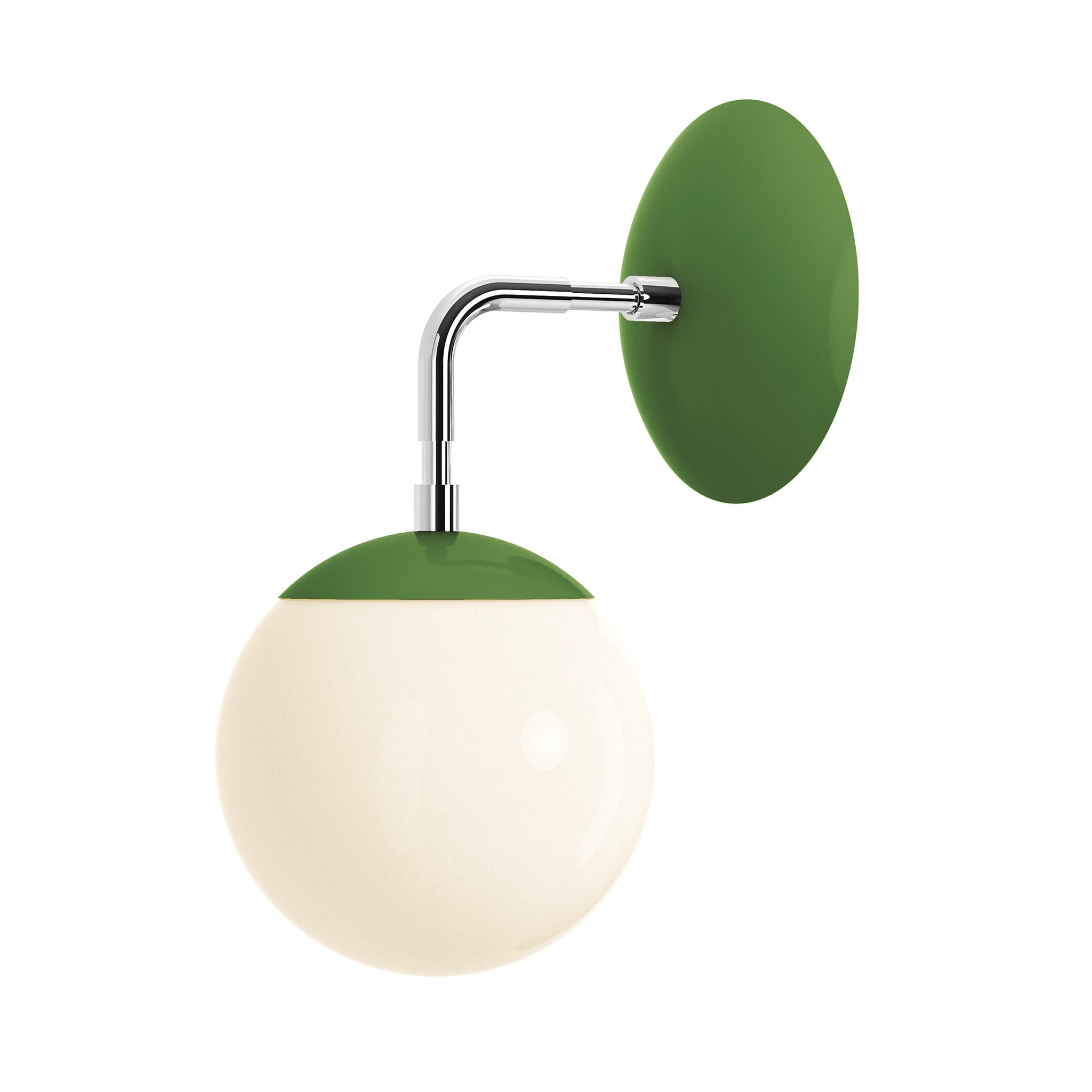 nickel python green color cap sconce 6" dutton brown lighting