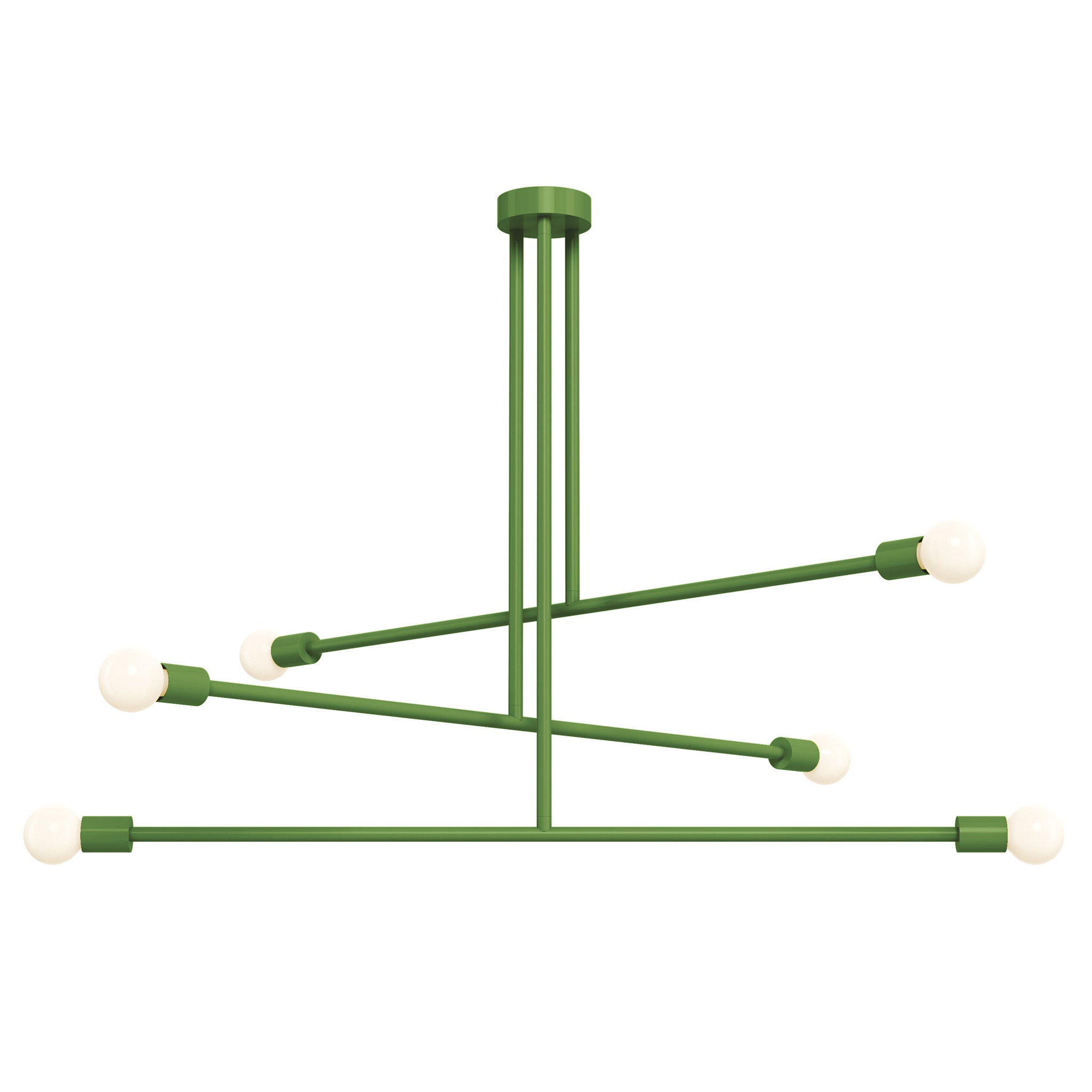 python green color commander chandelier 47" dutton brown lighting
