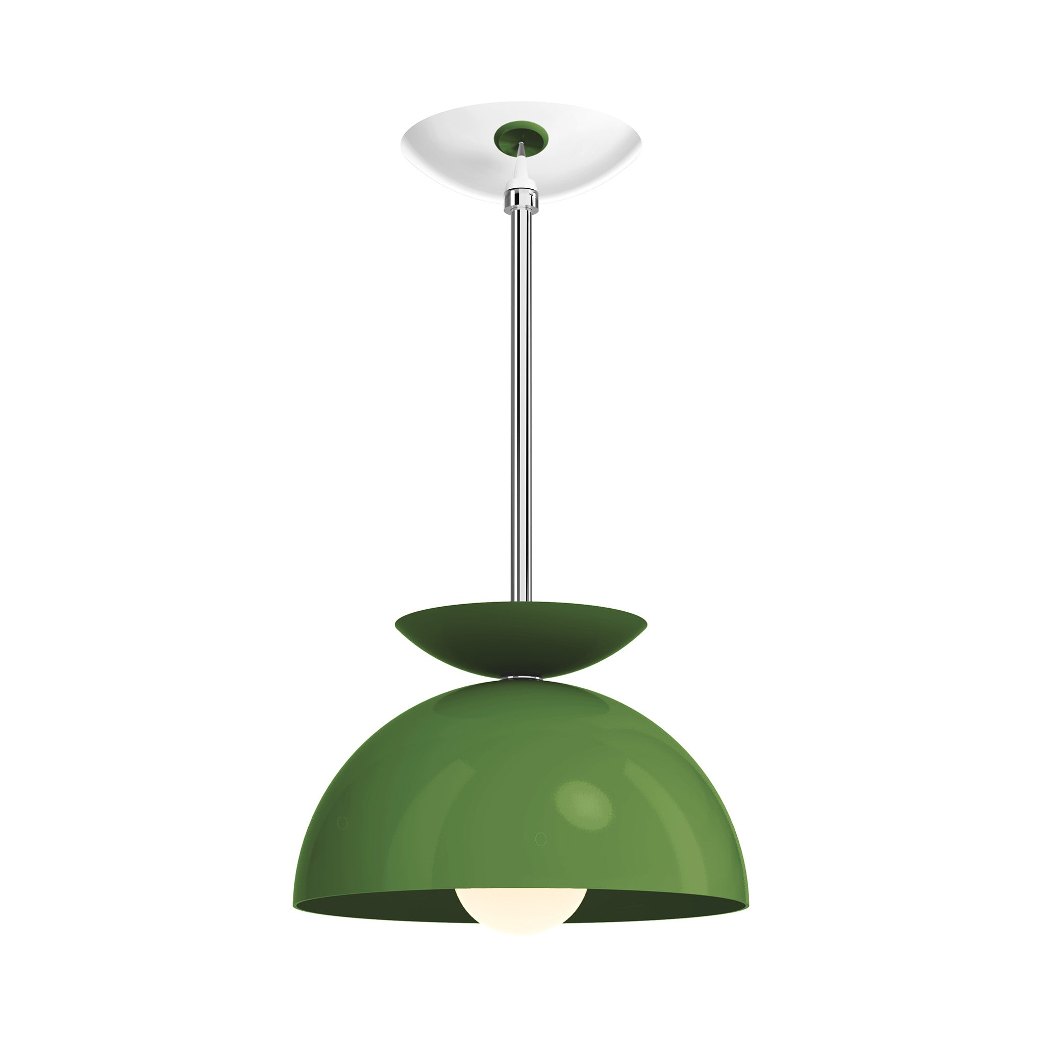 nickel python green color echo pendant 10" dutton brown lighting